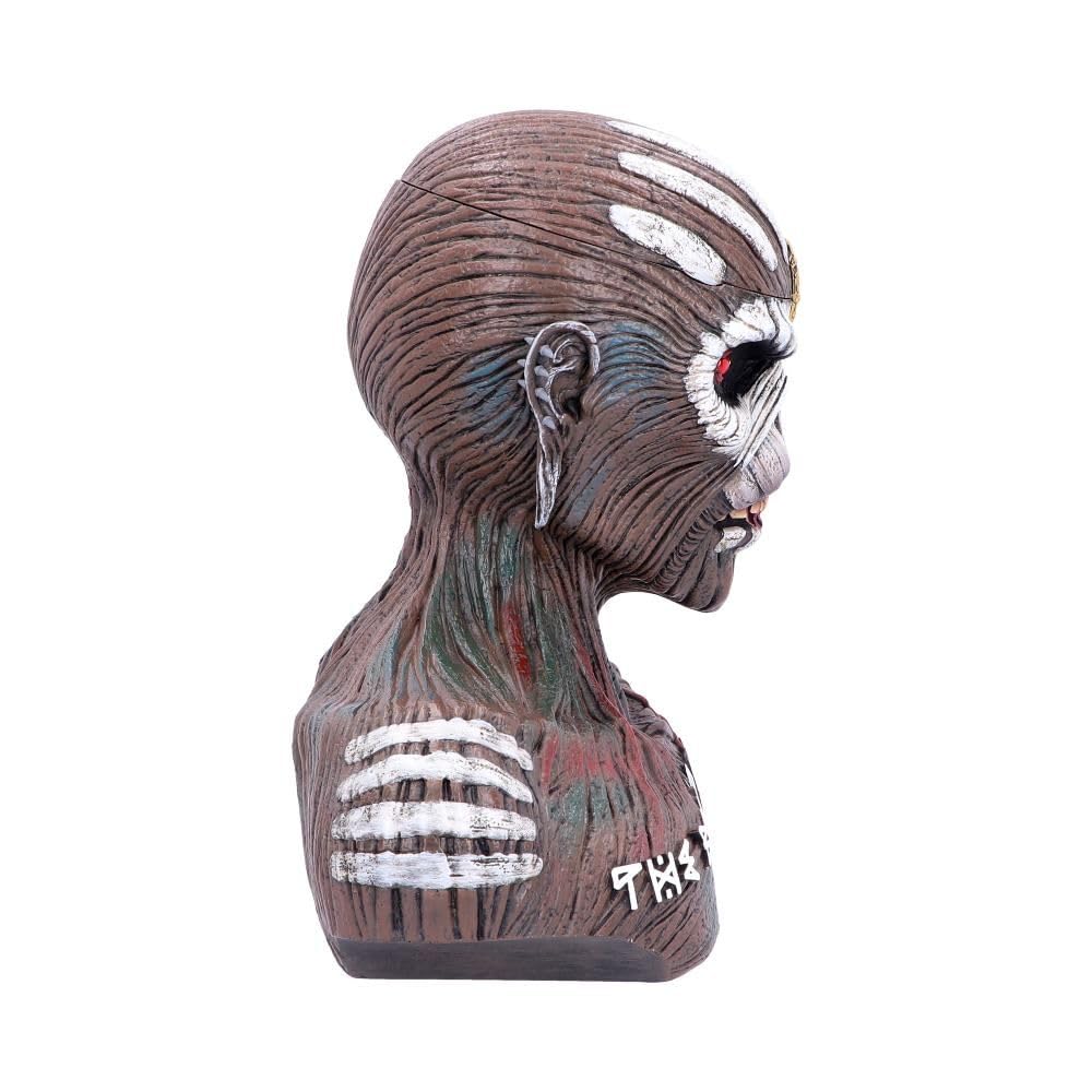 Official Iron Maiden Book of Souls Bust Box - Licensed Collectible Statue (26cm Large, Brown) | Perfect for Metal Music Fans & Home Decor | Great Gift for Rock Memorabilia Collectors