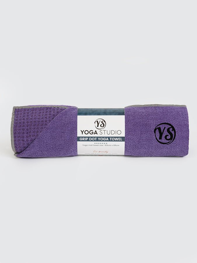 Non-Slip Premium Grip Dot Yoga Mat Towel for Hot Yoga & Pilates - Sweat Absorbent, Eco-Friendly Workout Accessory for Home & Studio Practice