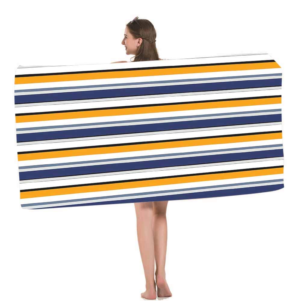 **HOSNYE Striped Seamless Pattern Beach Towel - Soft, Highly Absorbent, Quick-Dry Bath Towel for Swimming, Sports, Beach, Gym & Bathroom - Perfect for Poolside Lounging, Yoga, and Travel**