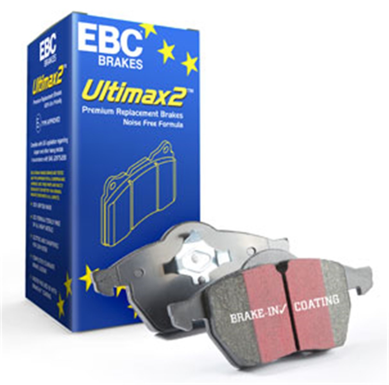 EBC Brakes UD1303 Ultimax Ceramic Brake Pads - Low Dust, Quiet Performance for Sedans & SUVs - Perfect for Daily Commuting & City Driving