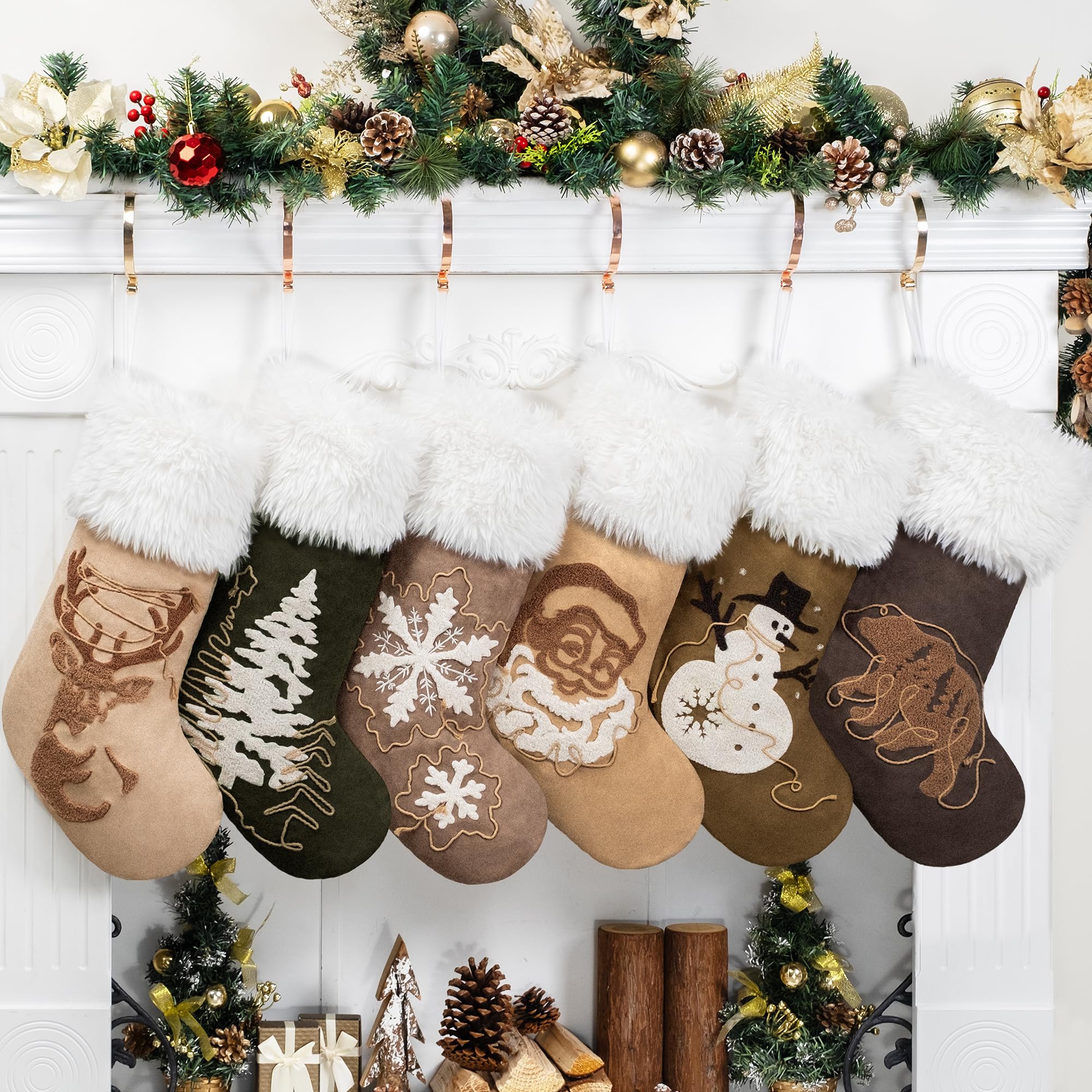 GEX Christmas Stockings 6 Pack - 20