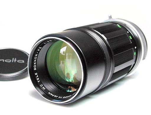 Minolta MC Tele Rokkor PE 200mm f/4.5 Manual Focus Lens - Used in Very Good Condition - Perfect for Vintage Camera Enthusiasts & Portrait Photography