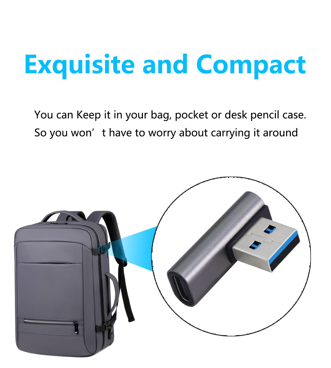 10Gbps USB 3.1 to USB C Adapter 90 Degree - 3 Pack OTG Data Transfer Converter for Laptop, Tablet, Smartphone - Fast Charging & File Sync (Silver USB A Male to Type C Female) - Perfect for Office, Travel & Home Use
