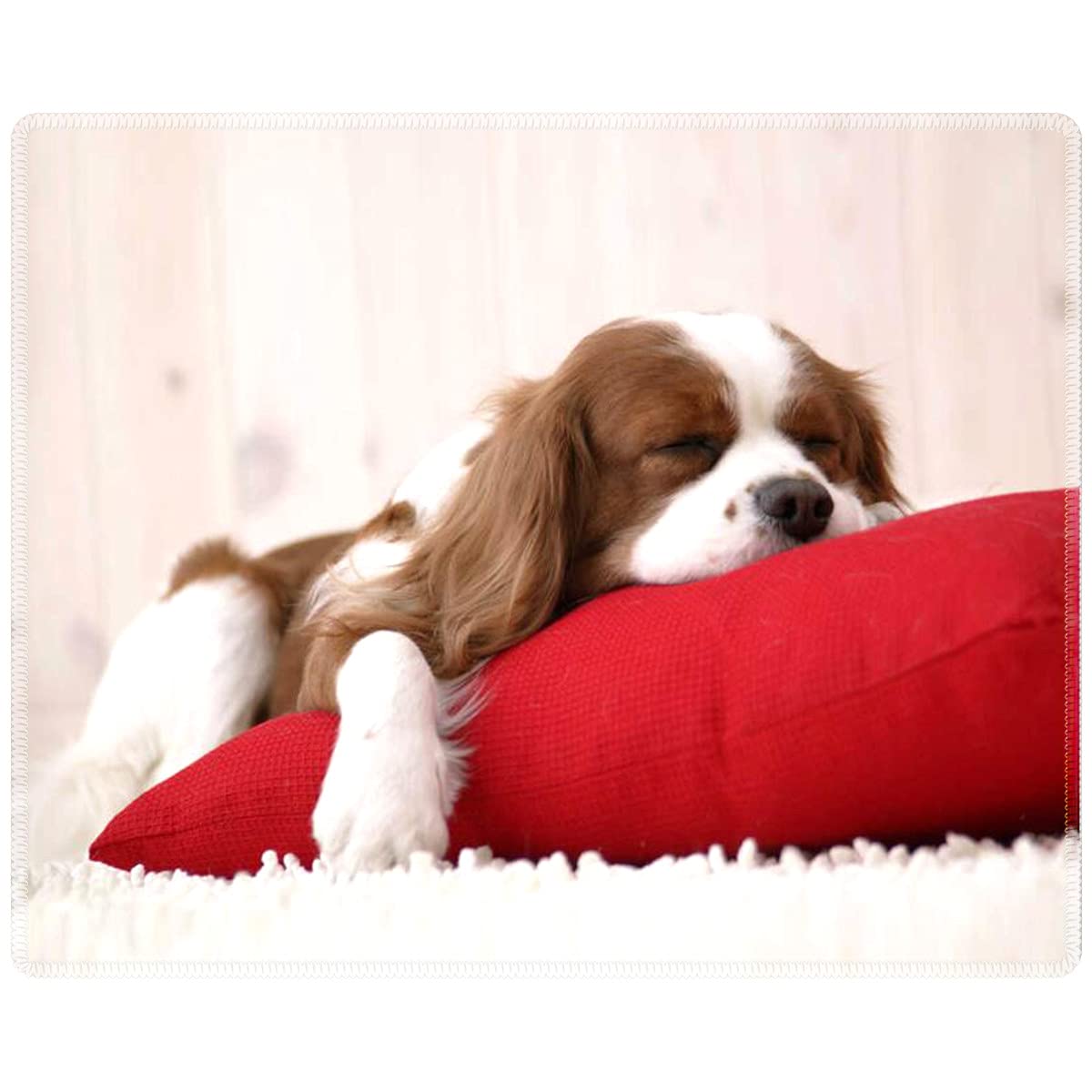 QiQisan Non-Slip Gaming Mouse Pad - Foldable Computer Mouse Mat with High Resolution for Desktop, Laptop & Keyboard | Cute Puppy Dog Design | Perfect for Gaming, Office Work & Home Use