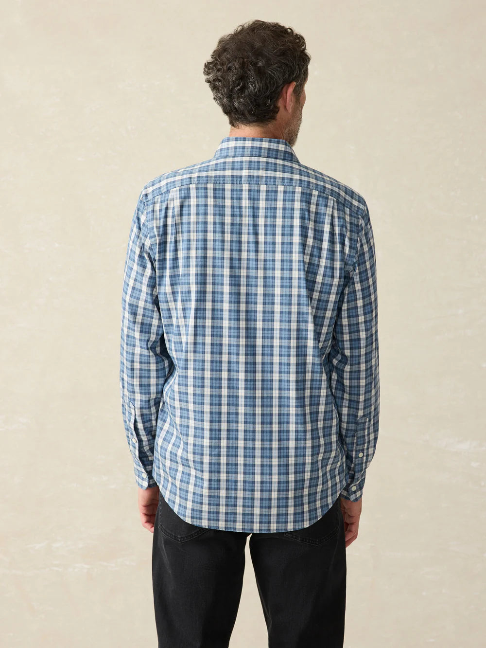 FAHERTY Long Sleeve Solid Movement Shirt for Men - Comfortable Casual Wear for Outdoor Activities and Travel