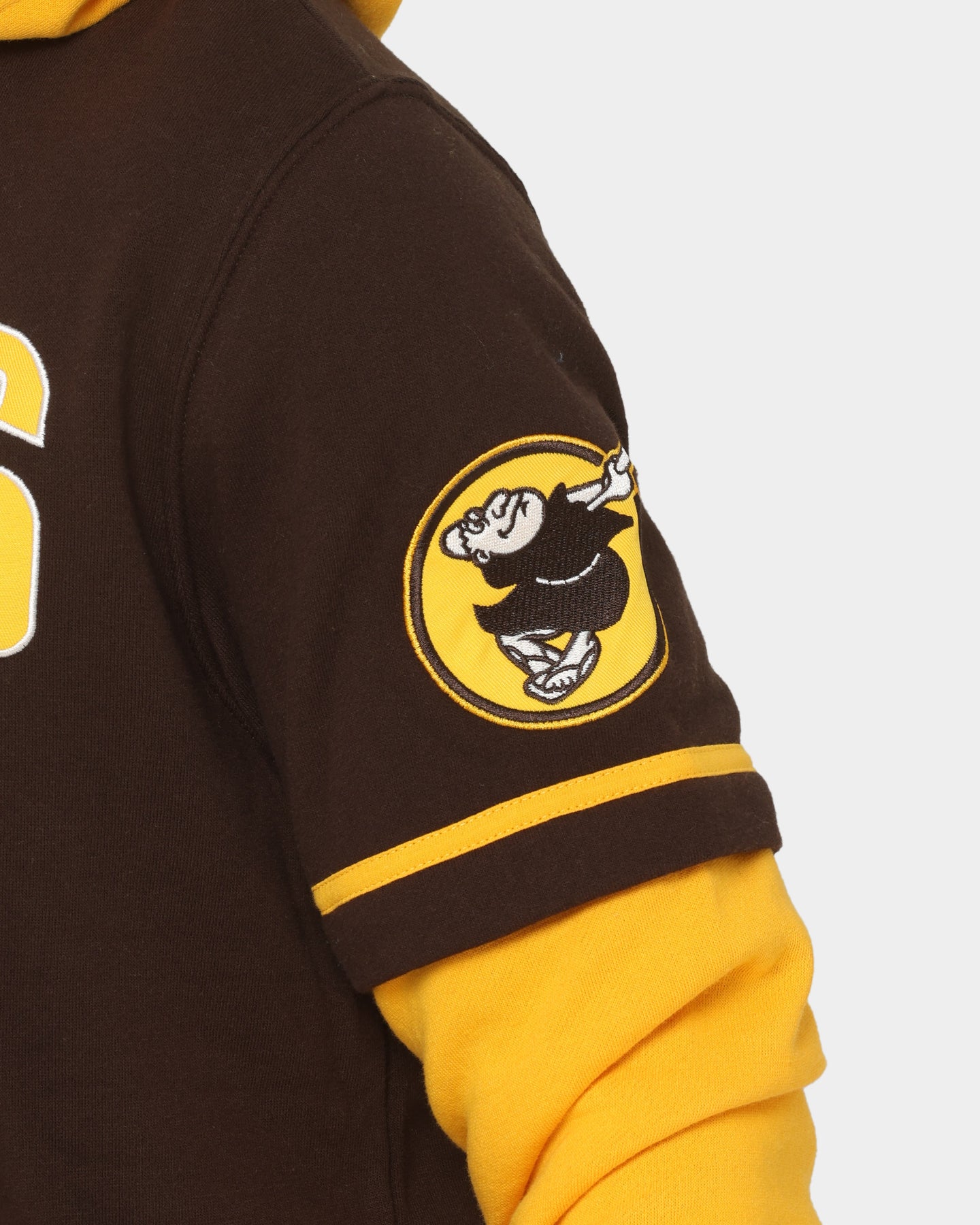47 Brand San Diego Padres Short Sleeve Hoodie - Brown MLB Baseball Fan Apparel for Men & Women - Perfect for Game Day, Casual Wear & Sports Events