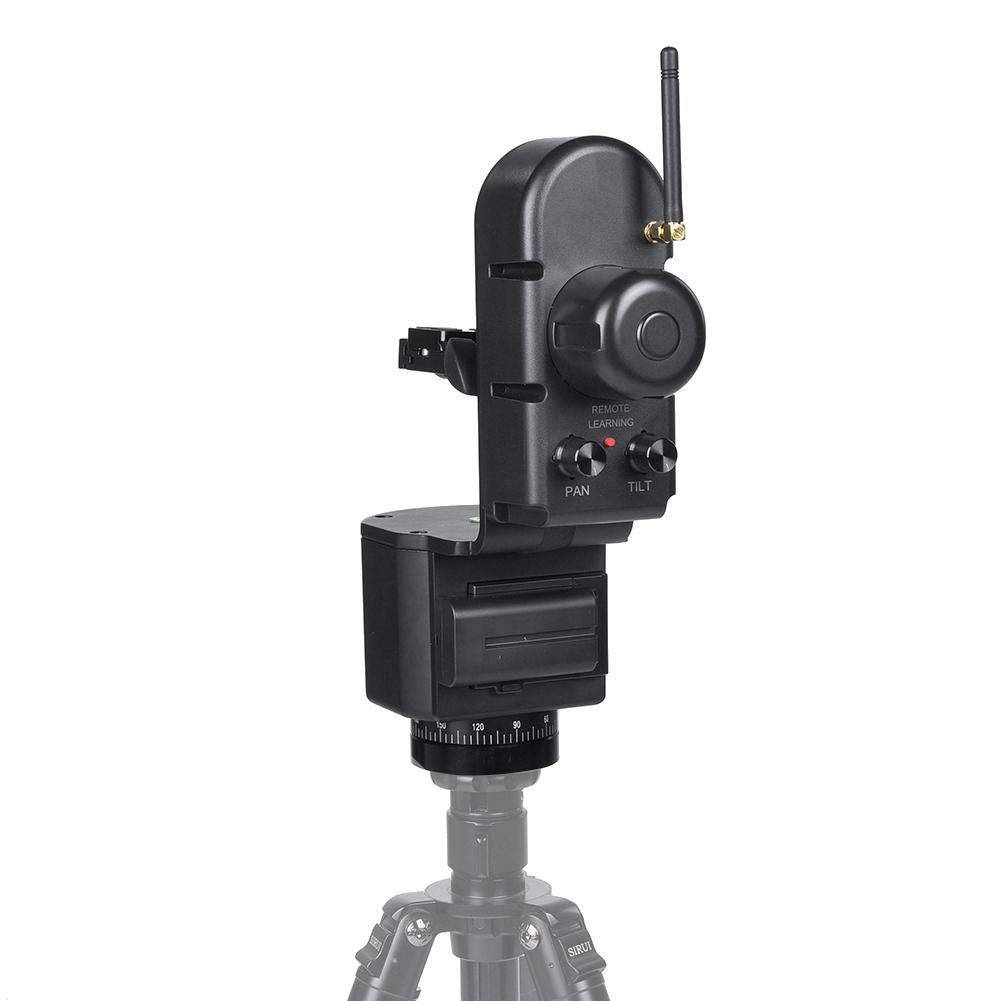 40-50M Remote Control Motorized Pan Tilt Head - 360° Rotating Adjustable Speed Tripod Gimbal for DSLR Cameras | Perfect for Panoramic Photography, Video Shooting & Live Streaming