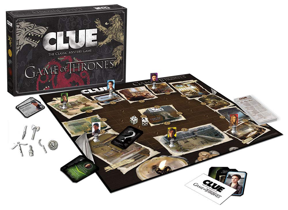 USAopoly Clue Game of Thrones Board Game - Official HBO Merchandise | Strategy Mystery Game Inspired by the Hit TV Show | Perfect for Game Nights & GOT Fans