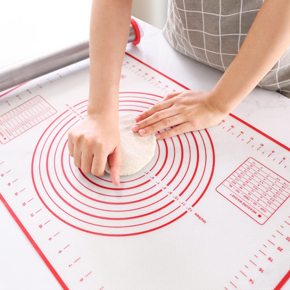 **Non-Slip Silicone Kneading Mat - Reusable Dough Rolling Mat for Baking, Pastry & Pizza Making - Kitchen & Household Dough Prep Mat - Durable & Easy Clean**    *(Perfect for Home Bakers, Professional Chefs & Cooking Enthusiasts - Ideal for Bread, Cookies, Pasta & Pastry Dough Preparation)*