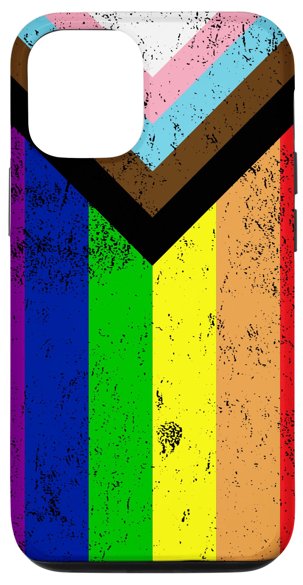 iPhone 12/12 Pro Case - LGBT Black Pride Rainbow Flag Design - African American BLM Gift - Perfect for Pride Month, Social Justice Events & Daily Use