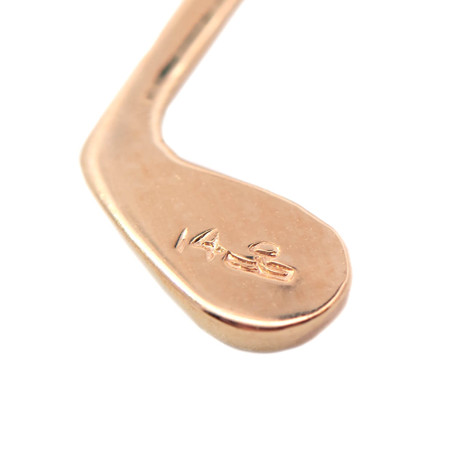 KREMENTZ Estate 14k Gold Golf Club Cufflinks 4.7g - Elegant Men's Jewelry Gift for Golf Lovers, Perfect for Weddings, Business Meetings & Special Occasions