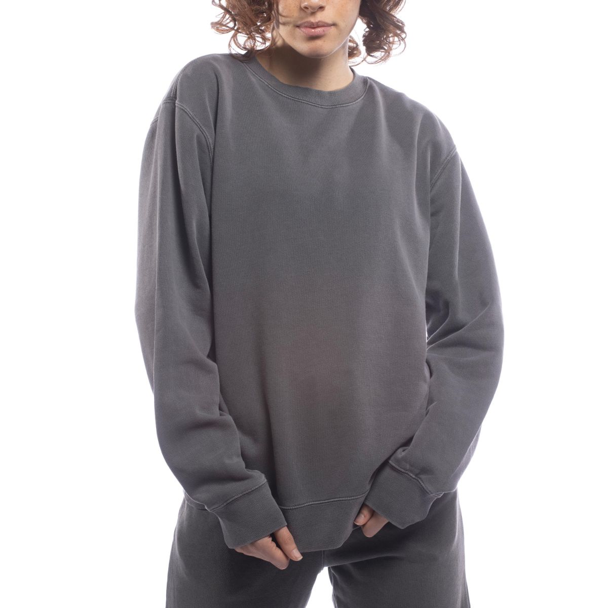 Eco-Friendly Upcycled Black Crewneck Sweatshirt for Men & Women - Sustainable Fashion for Casual Wear & Street Style