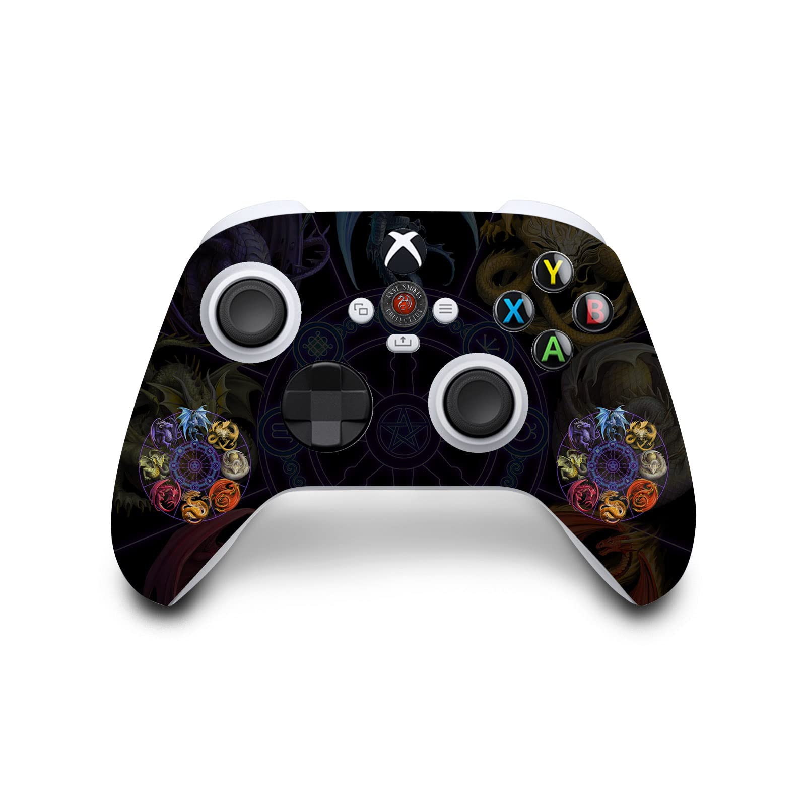 Official Anne Stokes Dragon Sabbat Cycle Vinyl Skin Sticker for Xbox Series S Console & Controller - Protective Gaming Decal for Customization - Perfect for Gamers & Collectors