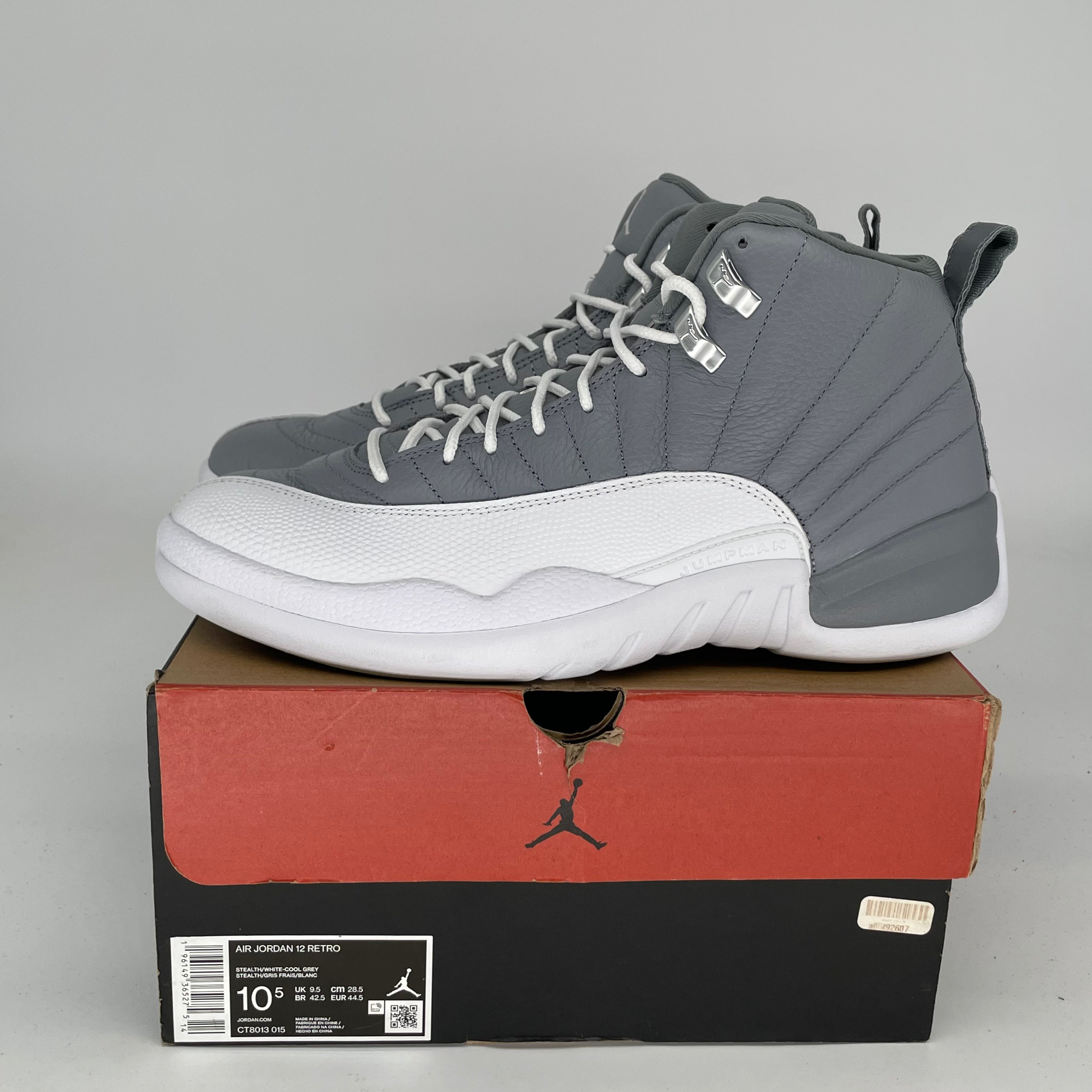 AIR JORDAN 12 STEALTH Men's Basketball Shoes - Size 10.5 (CT8013-015) | Retro Sneakers for Streetwear, Gym & Casual Outfits