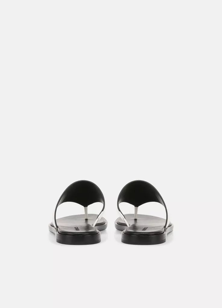 Ellis Leather Thong Sandals for Women - Comfortable Milk Color Flip Flops for Beach, Pool & Summer Outfits