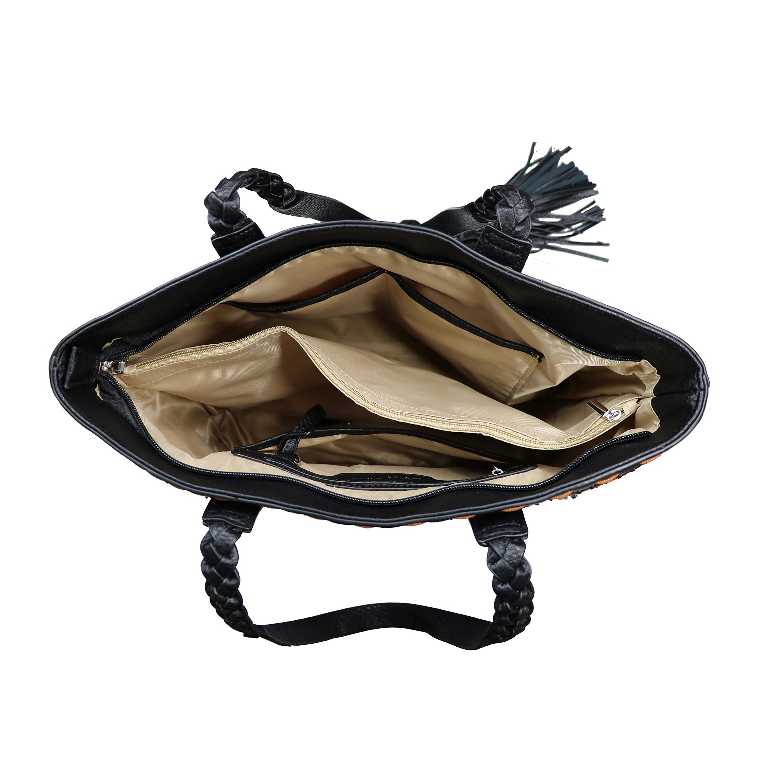 Concealed Carry Purse for Women - Locking Cora Stitched Gun Tote with Secure Zipper Pocket | Perfect for Everyday Carry, Travel & Self-Defense
