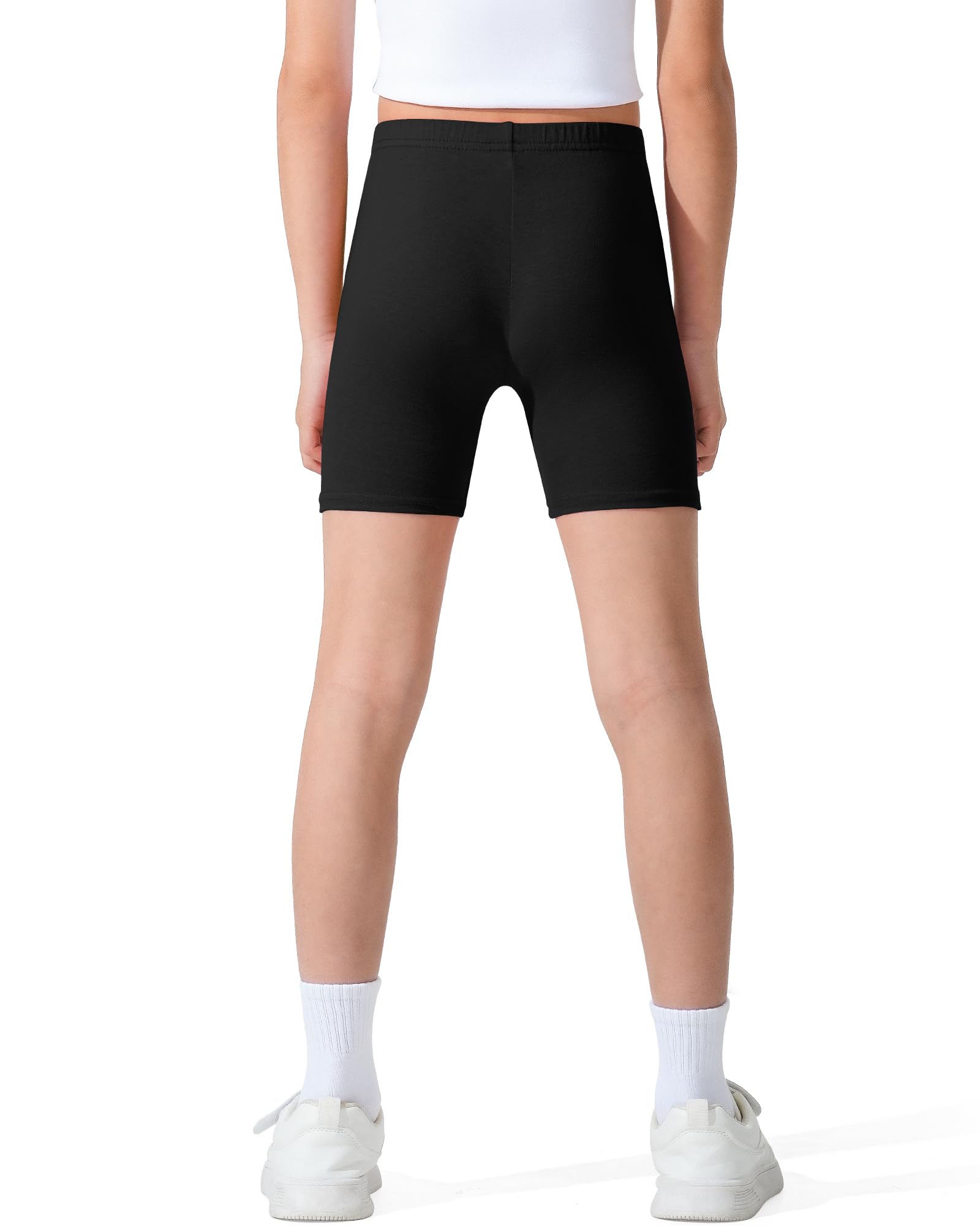 3 Pack Girls Bike Shorts - Soft Cotton Kids Biker Shorts for Dance, Running, Gym & Play | Breathable Athletic Wear for Active Girls | Perfect for Sports, Yoga & Everyday Wear