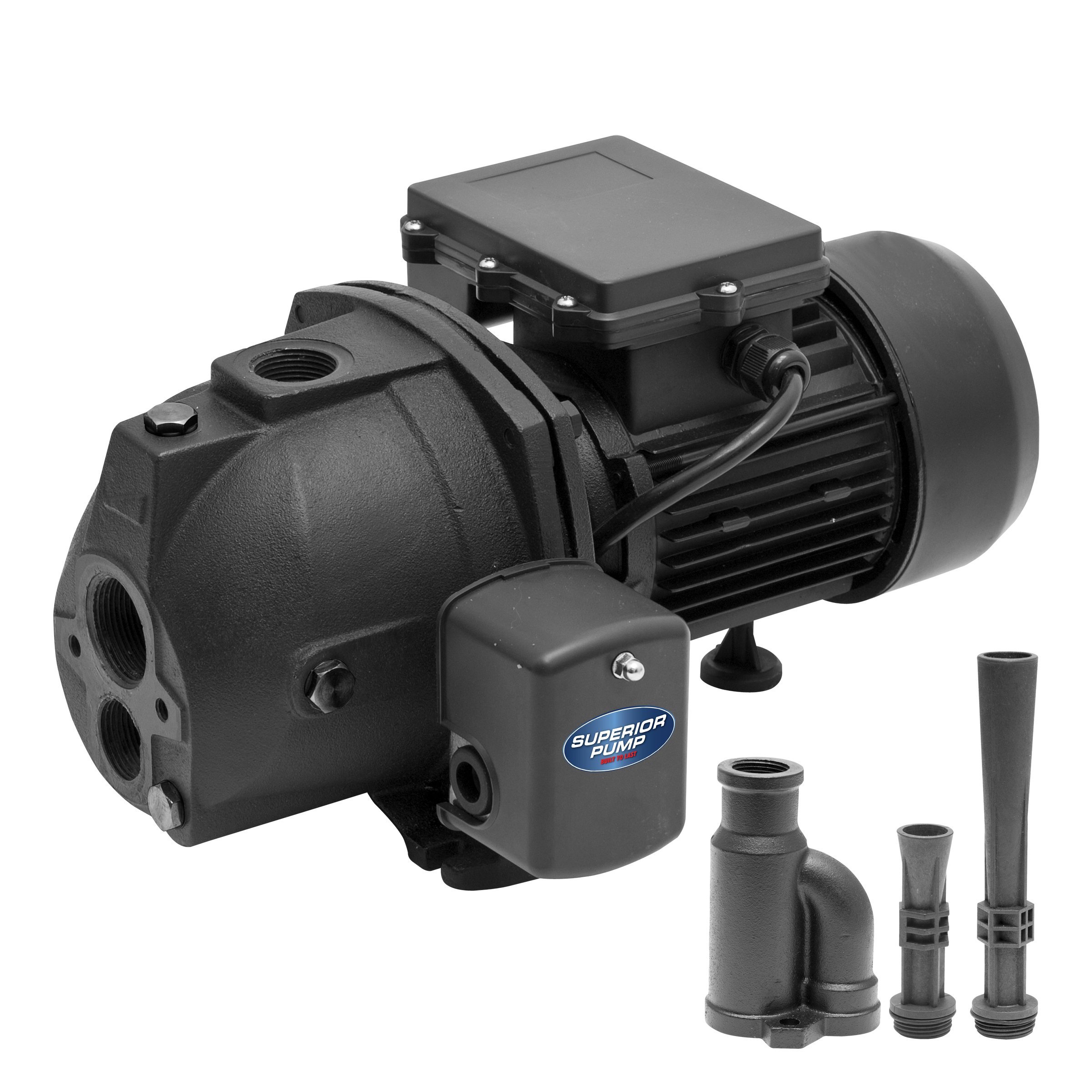 Superior Pump 94715 3/4 HP Cast Iron Convertible Jet Pump - High Performance Water Pump for Home, Farm & Irrigation Use | Durable & Reliable Water Transfer Solution