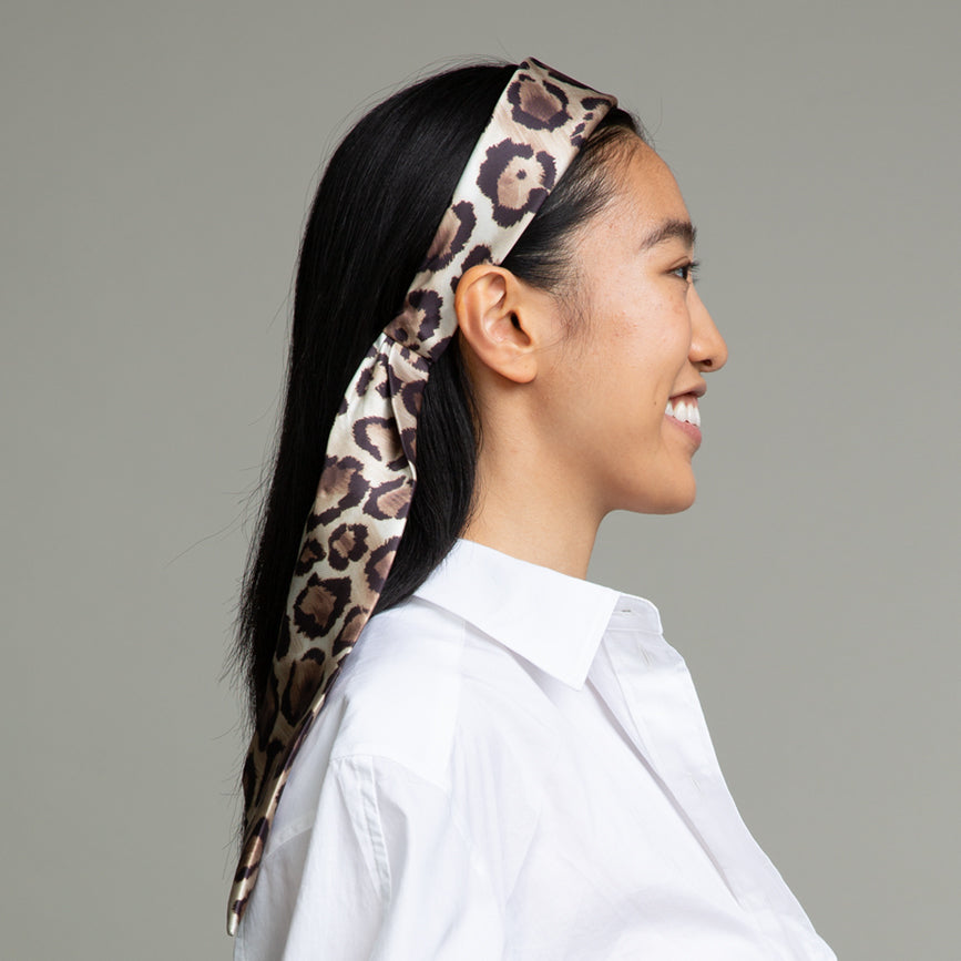 Samira Satin Headband for Women - Soft & Stretchy Hair Accessories for Workouts, Yoga, Running & Everyday Style