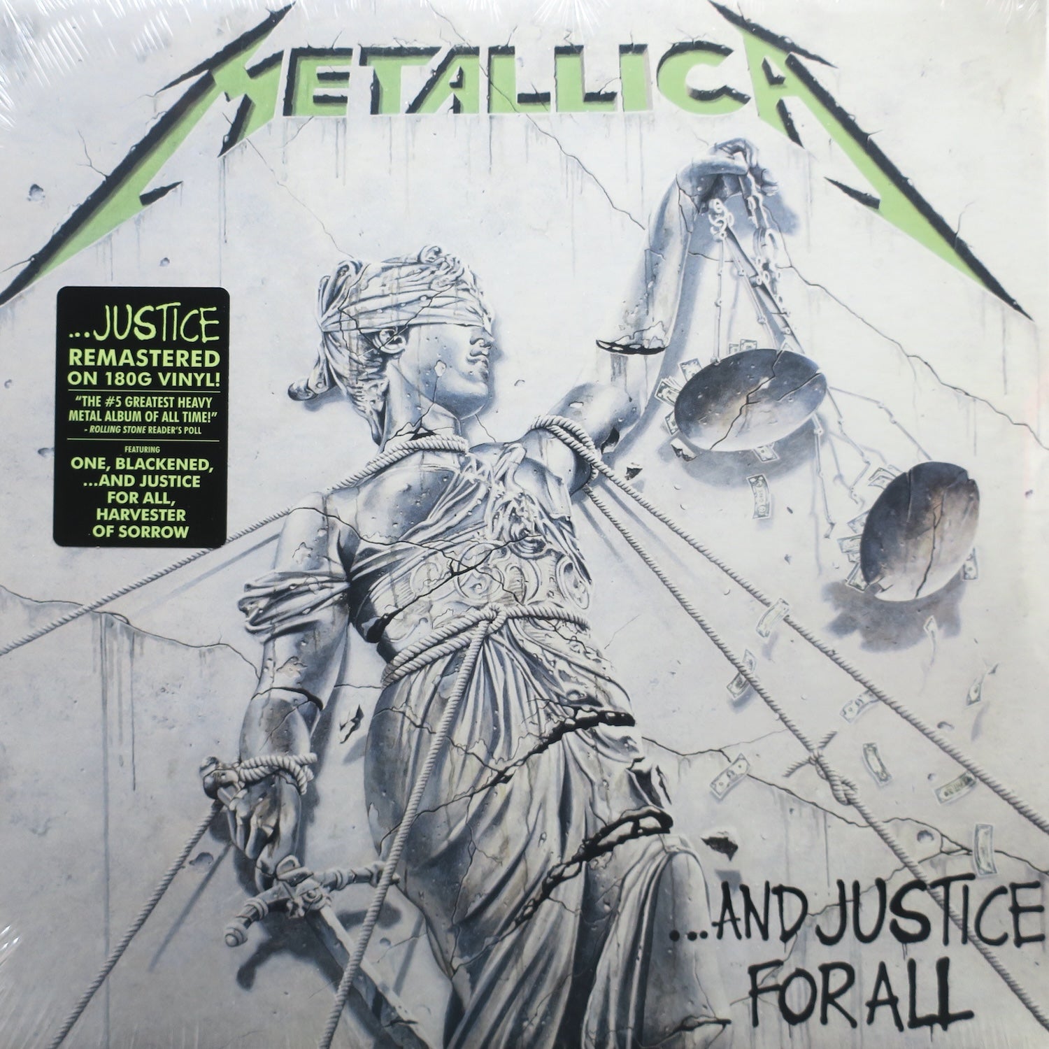 METALLICA '…and Justice For All' Remastered 180g BLACK Vinyl 2LP Record - Heavy Metal Music Album for Audiophiles & Vinyl Collectors - Perfect for Home Listening & Music Collections