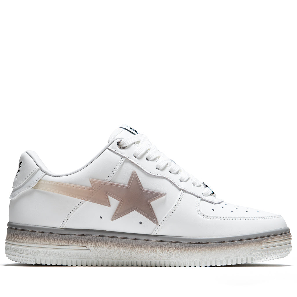 Bape Sta #5 M1 White Sneakers - Men's Casual Shoes for Streetwear & Urban Fashion | Perfect for Daily Wear, Outfits & Sneaker Collections