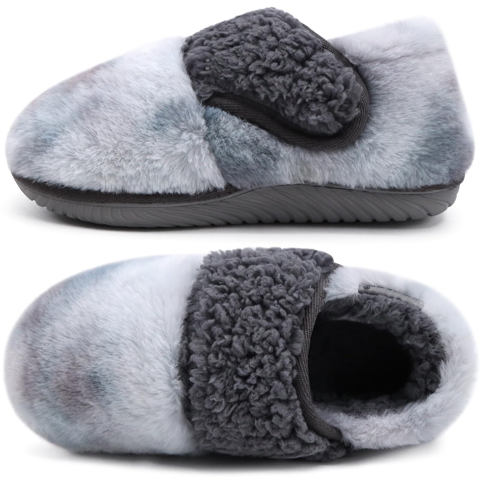 COFACE Women's Memory Foam House Slippers - Soft Fluffy Indoor/Outdoor Slides for Ladies - Perfect for Home, Office, and Travel Comfort