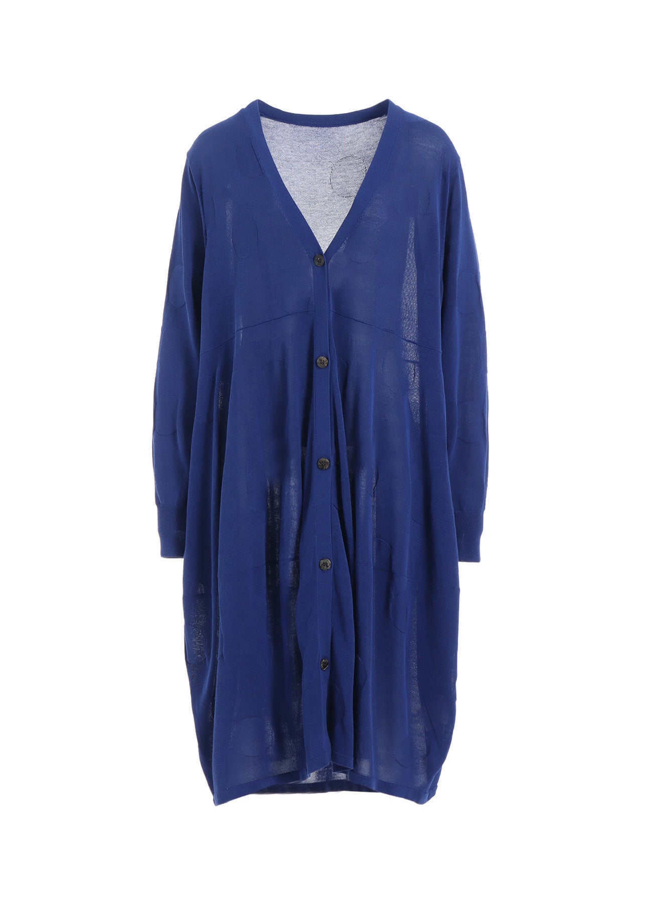 CAC KNIT DOT SWITCHING LONG CARDIGAN - Women's Stylish Open Front Sweater for Fall & Winter - Perfect for Office, Date Night & Casual Outfits