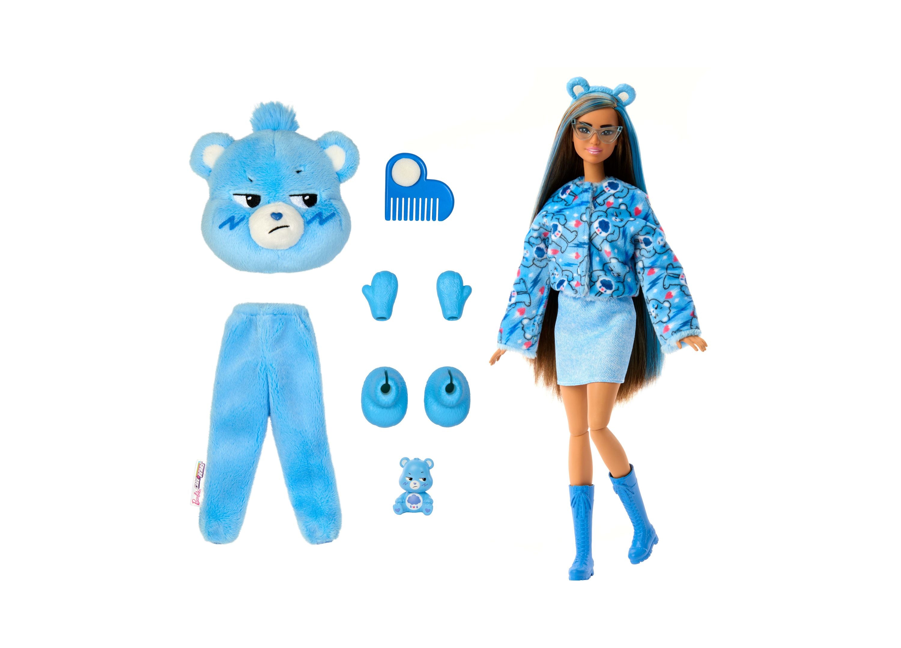 Barbie Cutie Reveal Care Bears Surprise Doll - Unboxing Toy Gift for Kids, Collectible Fashion Doll with Surprise Accessories - Perfect for Birthday Parties & Playtime Fun