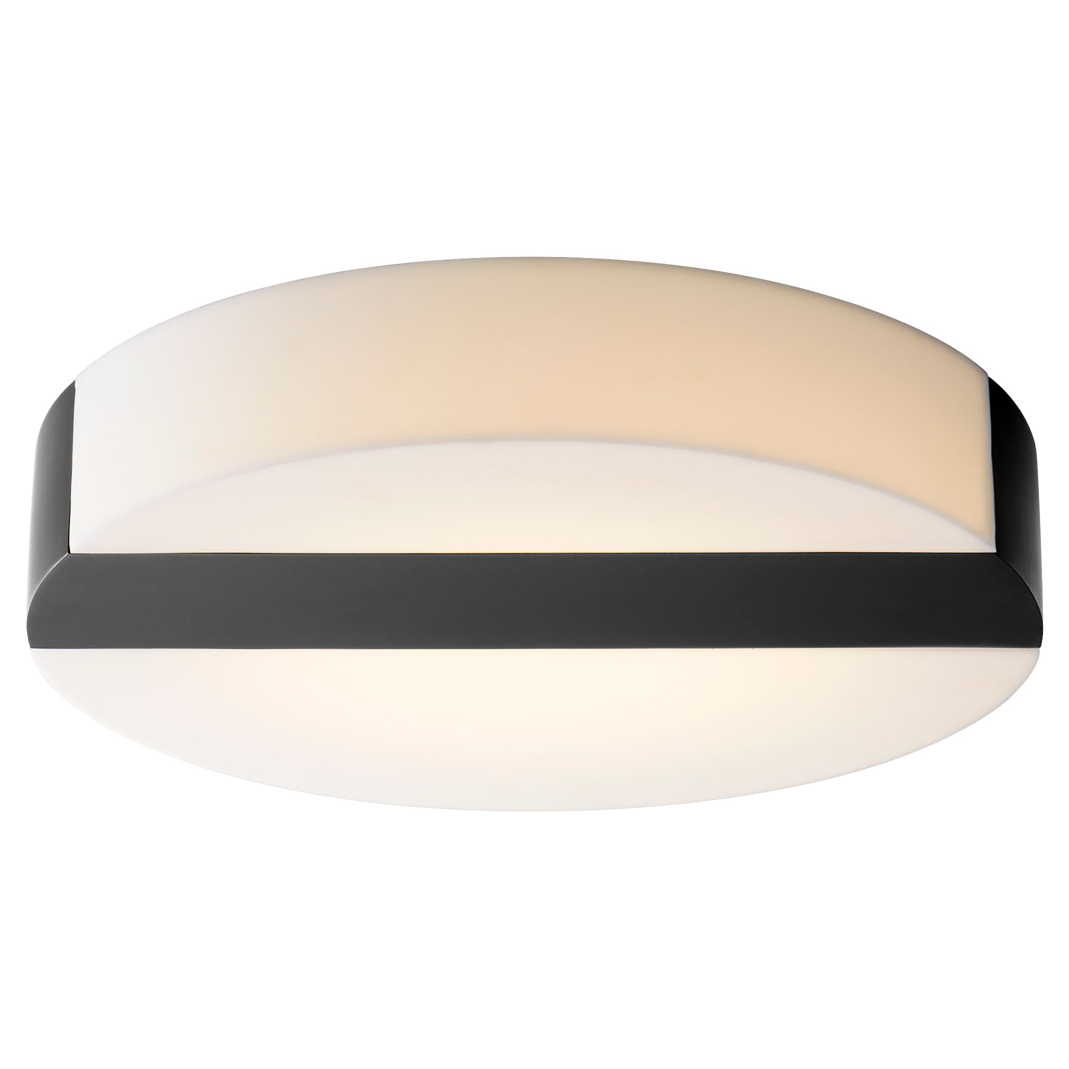 Oxygen AURORA 3 662 15 Modern Flush Mount Ceiling Light Fixture - Black | Wall or Ceiling Lighting for Living Room, Bedroom & Hallway