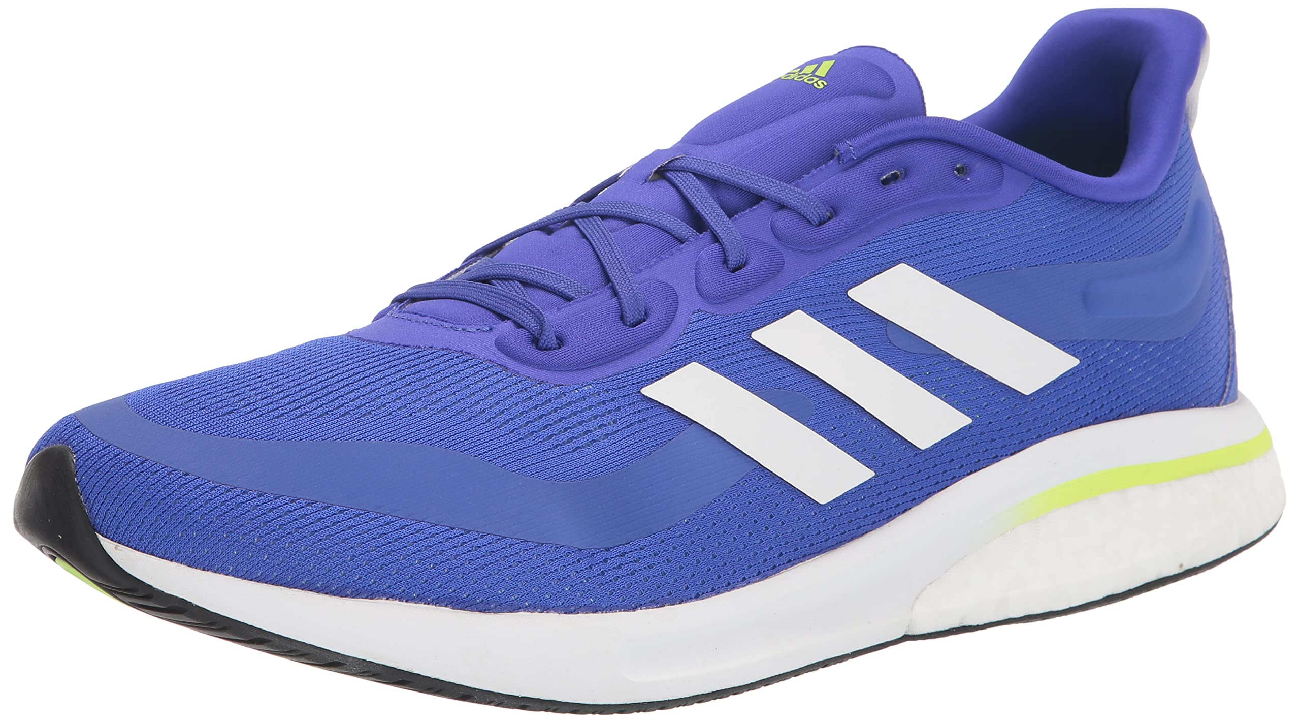 Adidas Men's Supernova Running Shoes for Men - Lightweight, Cushioned, Breathable Sneakers in Sonic Ink/White/Signal Green - Size 11 | Perfect for Jogging, Gym Workouts & Daily Walking