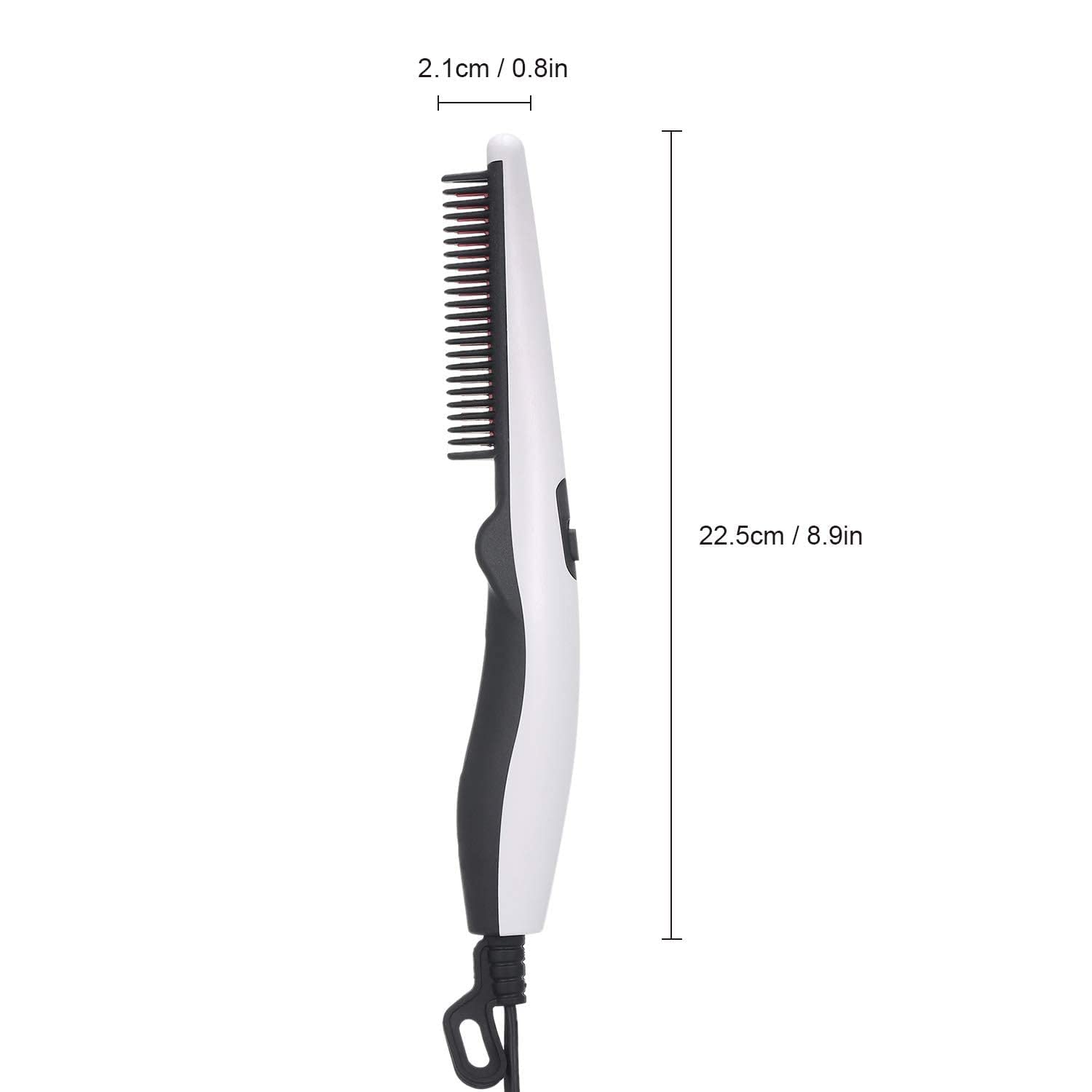 Professional Multifunctional Hair Comb Brush - Beard Straightener, Hair Straightening & Styling Comb for Men | Quick Heat Styler for Beards & Curls | Perfect for Home, Travel & Salon Use