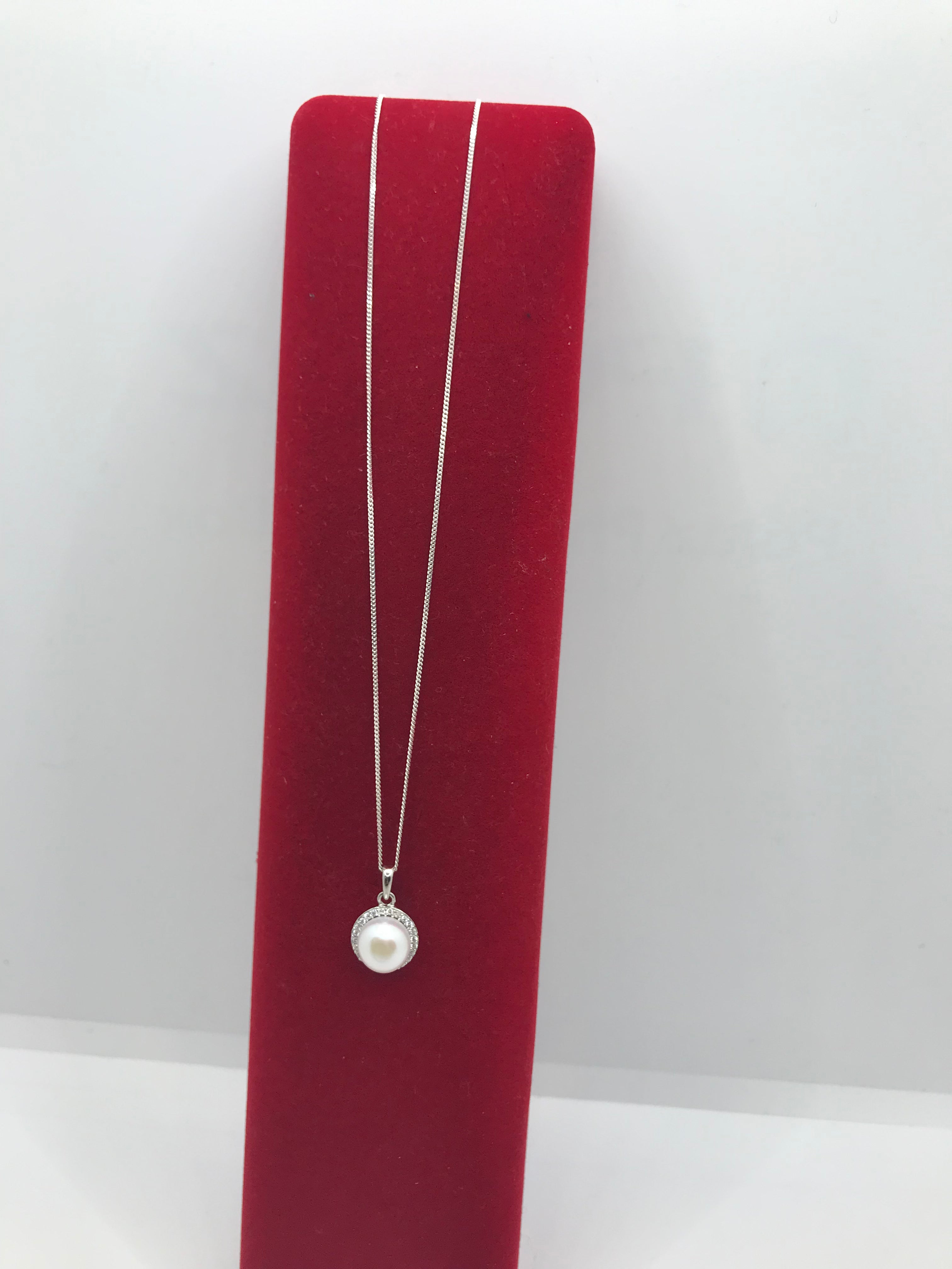 Genuine Sterling Silver Pearl Necklace for Women - Elegant & Timeless Jewelry Gift for Weddings, Parties & Special Occasions