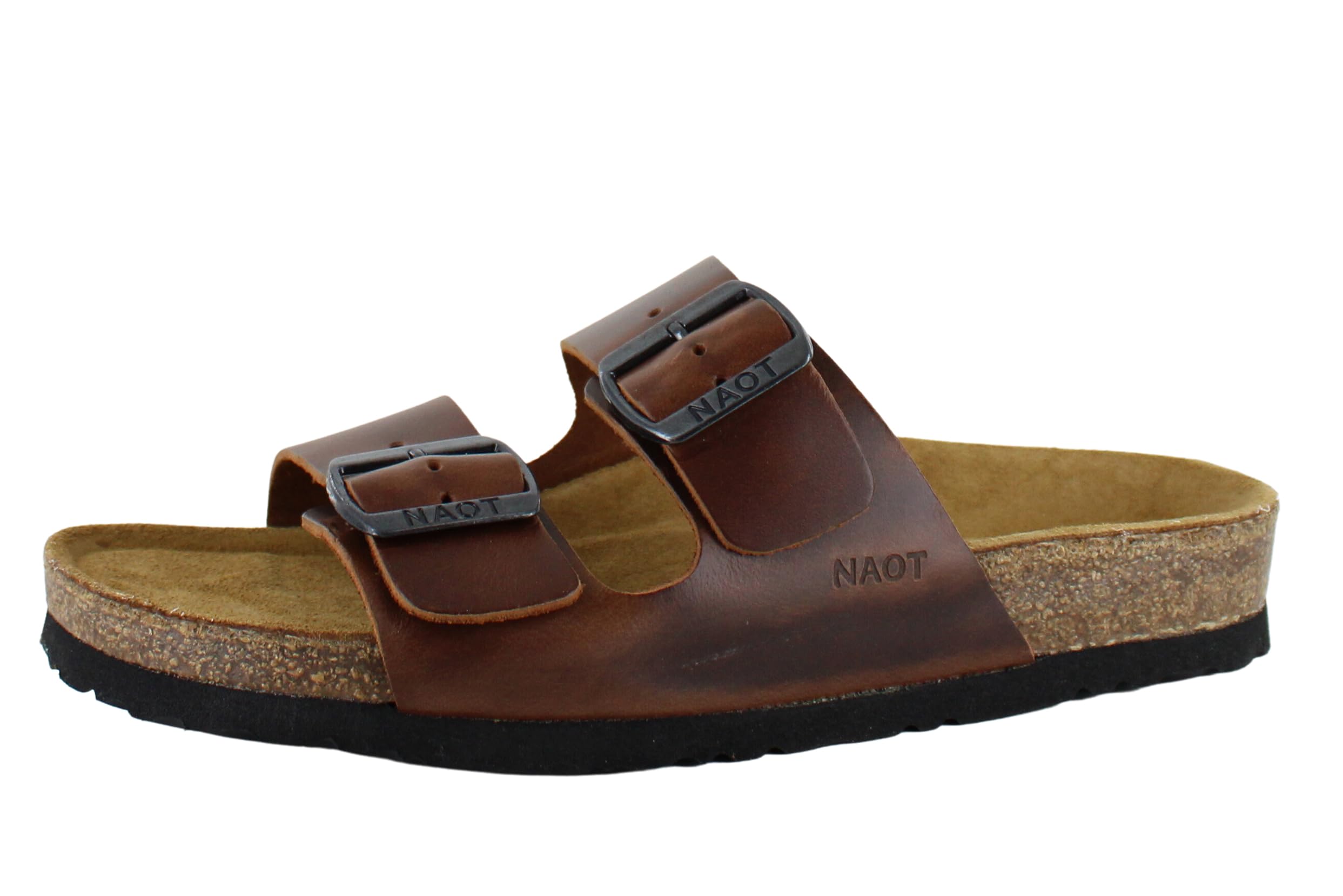 NAOT Santa Barbara Women's Comfort Slides - Cork Footbed Arch Support Sandals | Lightweight Slip-On Shoes for Travel, Beach & Casual Wear