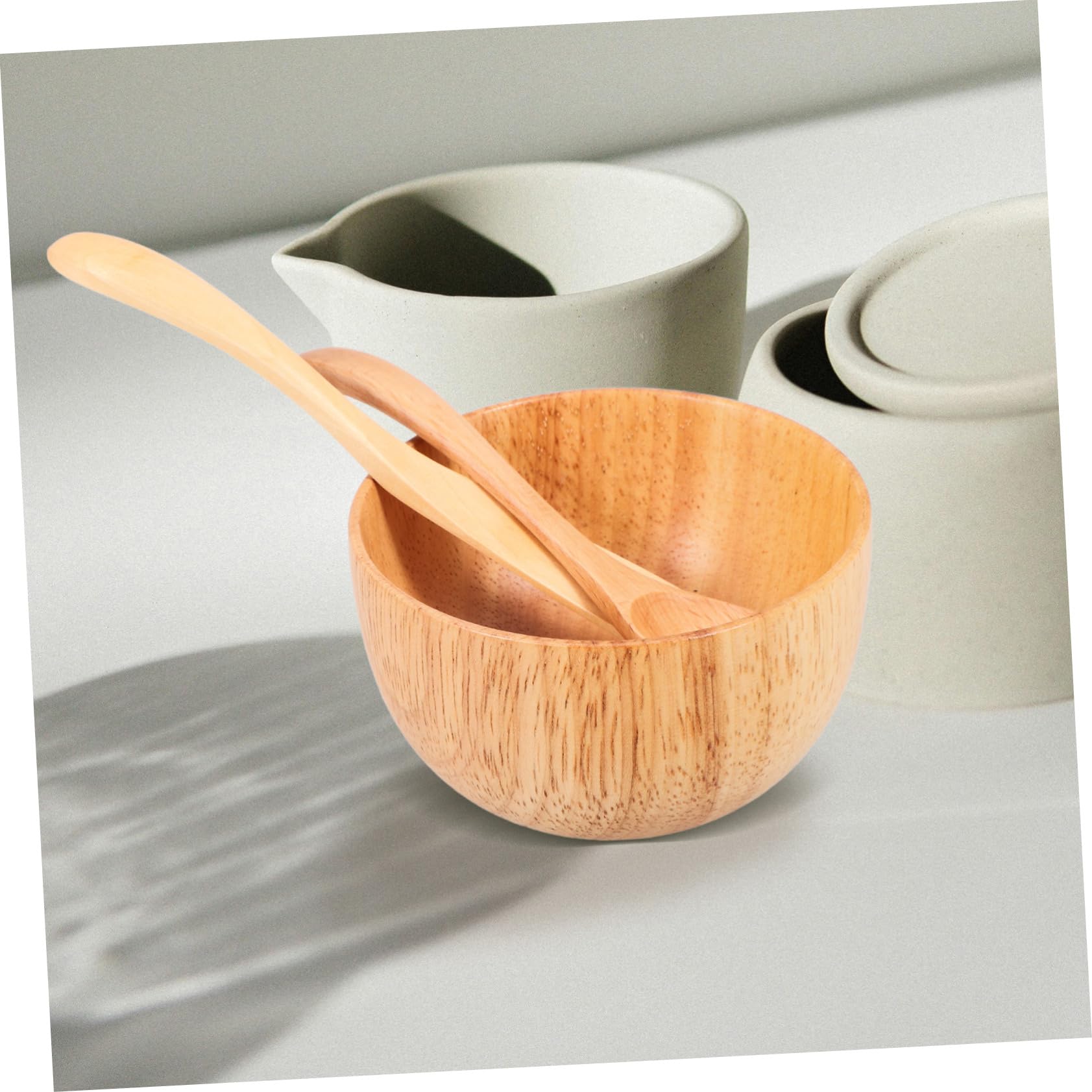 Wooden Mask Mixing Bowl - Professional Beauty Salon Mask Applicator Tool for Facials, DIY Skincare & Home Spa Treatments | Perfect for Estheticians & At-Home Beauty Routines