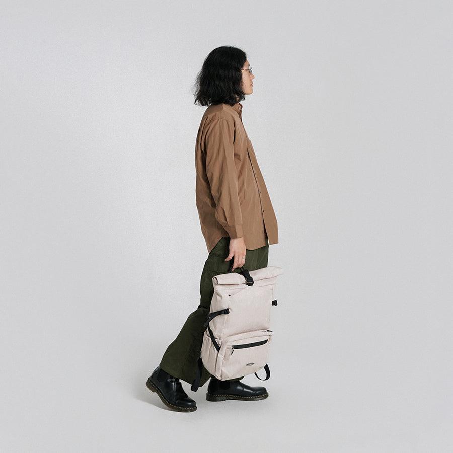 HELLOLULU Holger DSLR Camera Backpack - Waterproof Milk Color Camera Bag for Travel & Photography - Perfect for Outdoor Adventures, Hiking, and Professional Shoots
