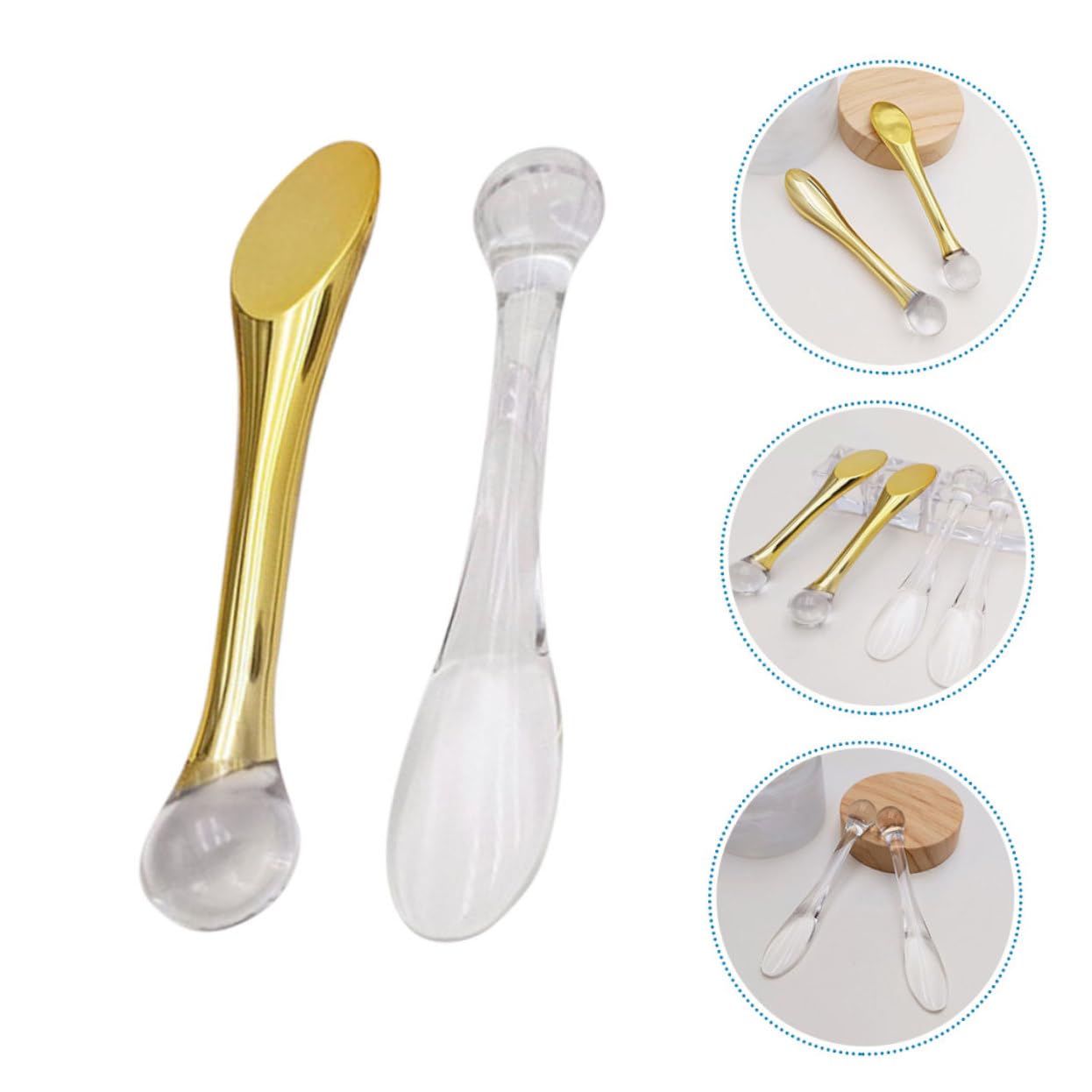 10pcs Cosmetic Spatulas - Reusable Makeup Scoop & Eye Cream Applicator, Mini Facial Spatula for Skincare & Beauty Products | Perfect for Jars, Tubes & Cream Containers | Travel-Friendly & Hygienic Beauty Tool