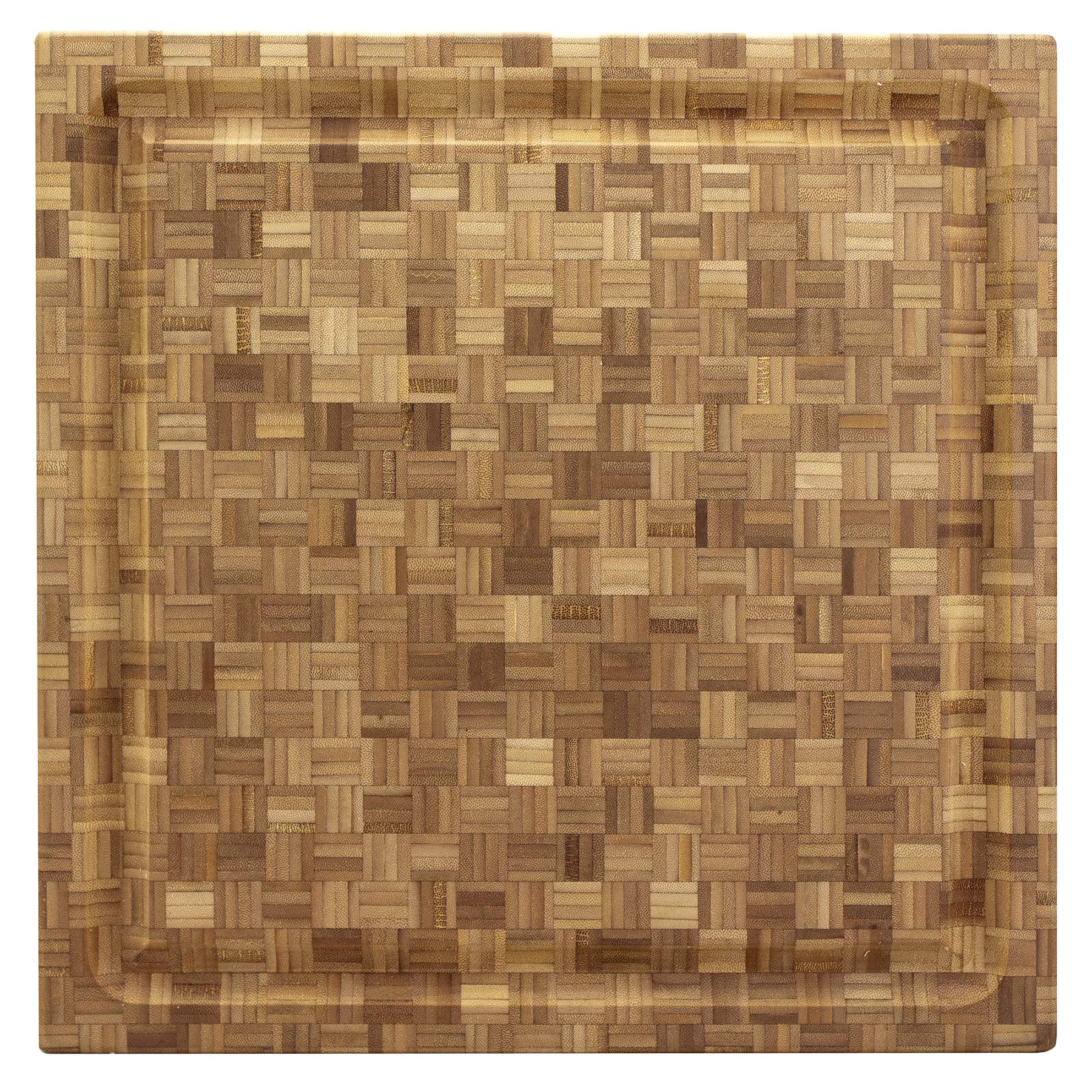 Premium Bamboo Cutting Board 16x16x2 Inch - Eco-Friendly Carving & Chopping Board for Kitchen, Butcher Block for Meat, Vegetables, Fruits - Perfect for Home Chefs & Professional Use