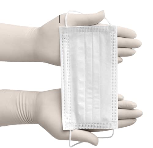 VALARIS 3-Ply Disposable Face Masks - White Nonwoven Fabric Surgical Masks for Medical Use, Daily Protection & Public Safety (50-Pack) - Ideal for Hospitals, Offices, Schools and Travel