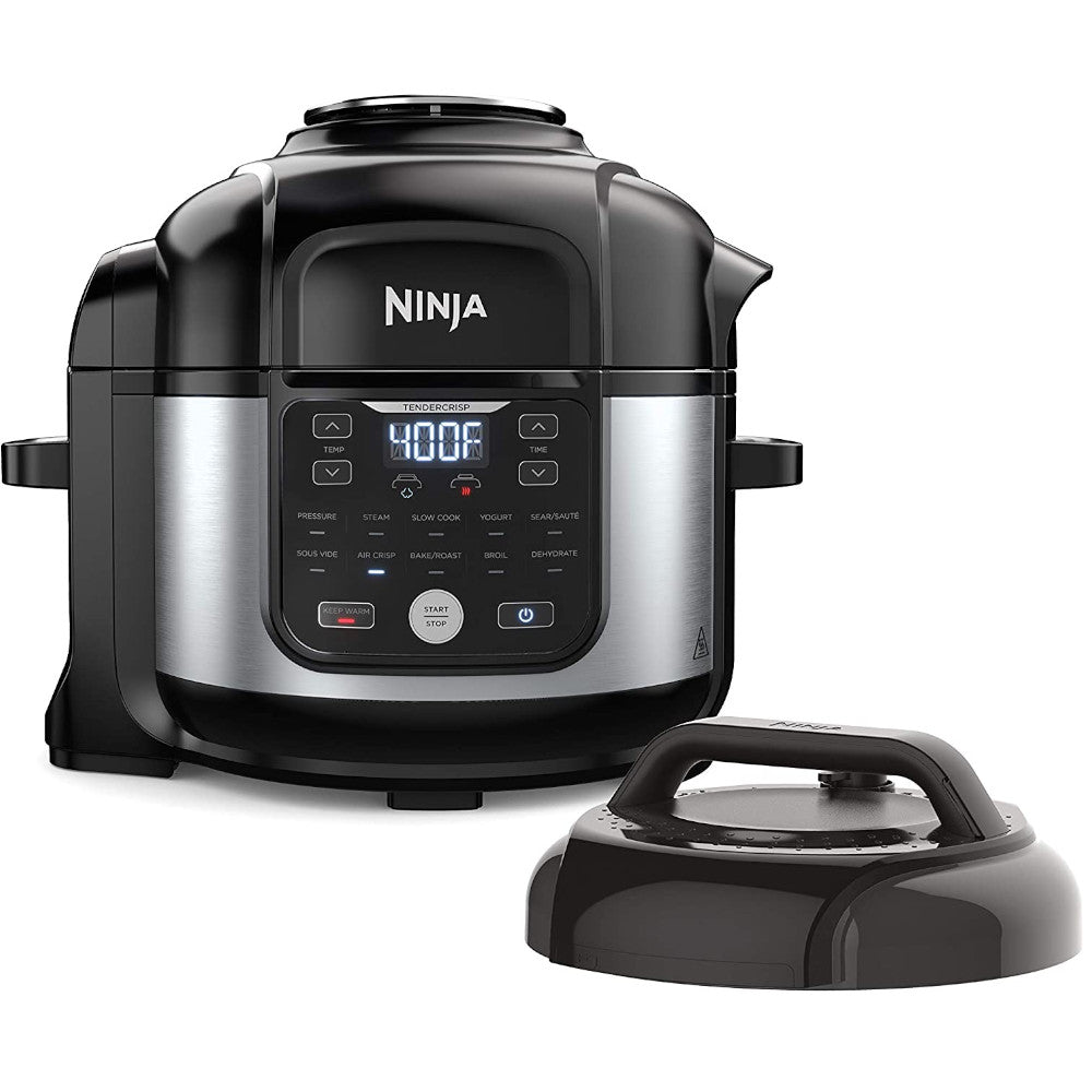 NINJA Foodi 11-in-1 Pro 6.5 qt. Pressure Cooker & Air Fryer Combo | Certified Refurbished with Home Essentials Warranty (FD302) | Perfect for Quick Meals, Healthy Cooking & Family Dinners