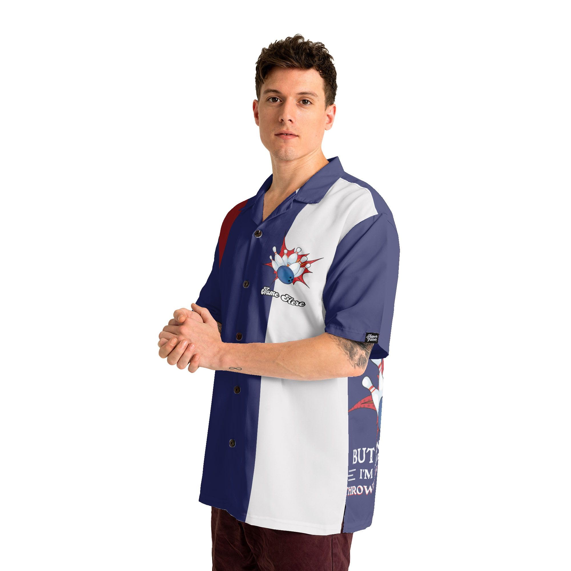 Custom Personalized Bowling Shirts with Names for Men & Women - Retro Hawaiian Style Team Bowling Shirts - Perfect for Bowling Leagues, Tournaments, and Themed Parties
