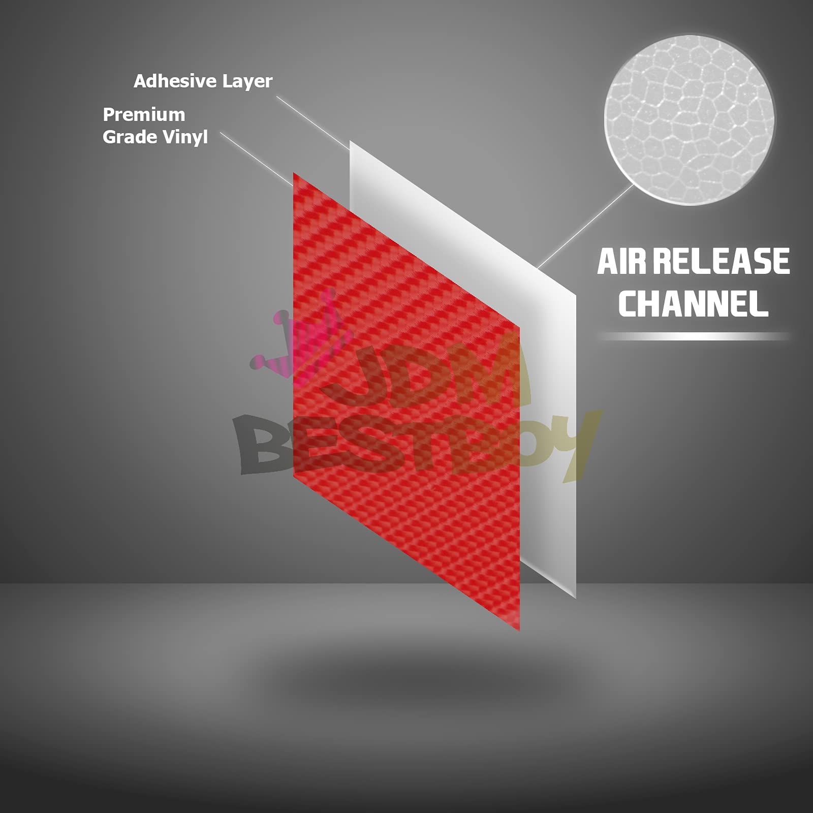 3D Black Alligator Texture Vinyl Wrap Sticker - 60