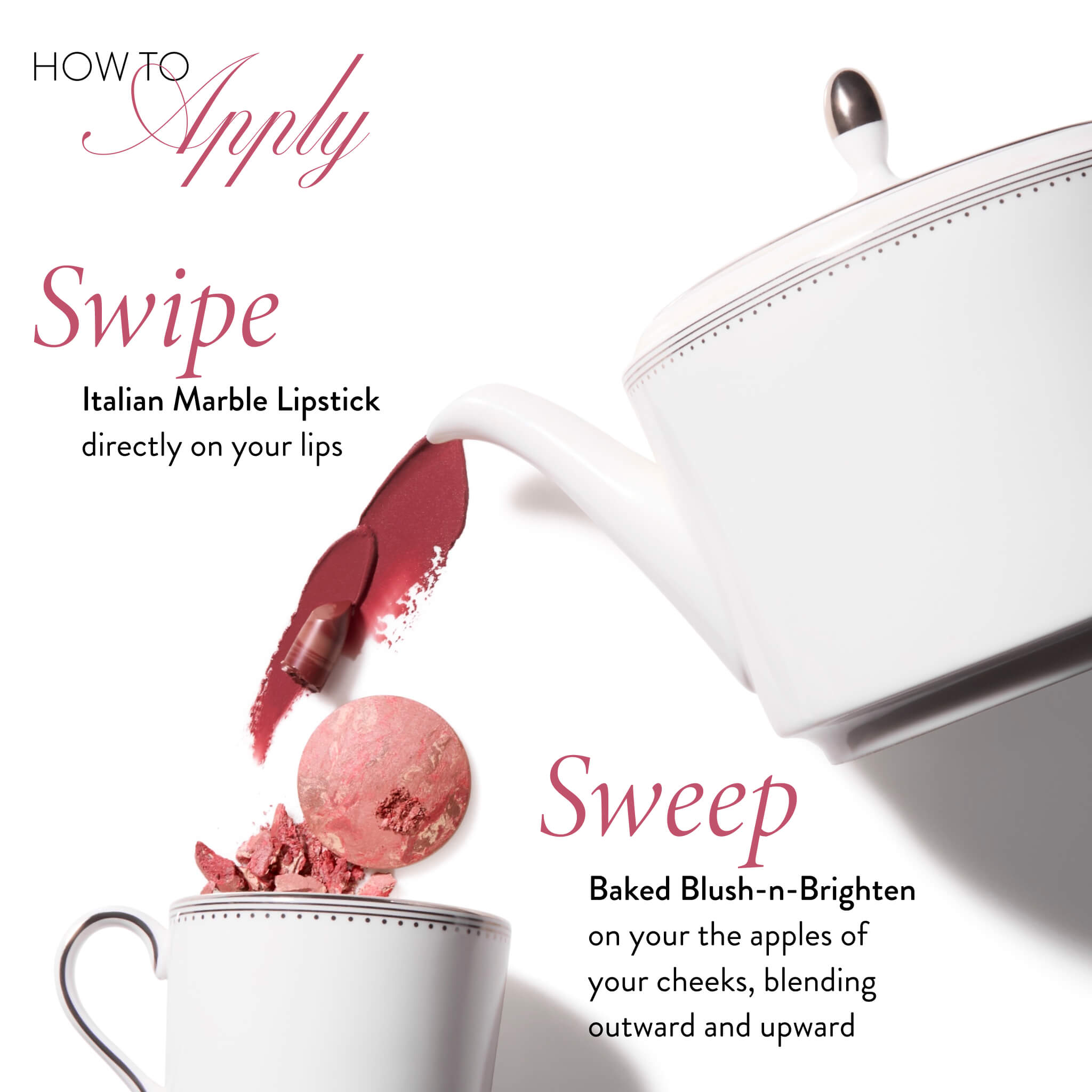Pink Marble Makeup Collection - Elegant Cosmetic Set for Everyday Glam & Special Occasions