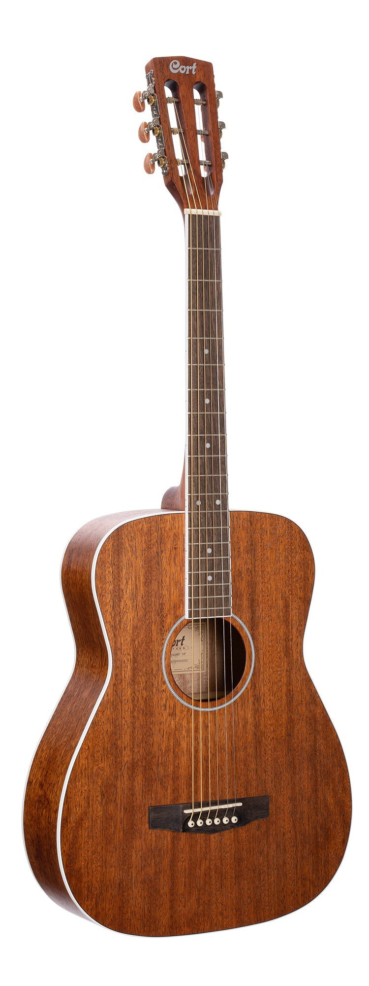Cort AF590MF All Mahogany Concert Acoustic Electric Guitar with Built-in Pickup & Gig Bag - Perfect for Live Performances, Studio Recording & Traveling Musicians