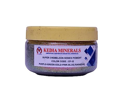 CF-12 Super Chameleon Flakes - Color Shift Pigment Powder for Epoxy Resin, Soap Making, Bath Bombs & Candle Crafting | Auto Paint, Nail Art, Eye Shadow & Hyper Shift Nail Polish | 2g | Perfect for DIY Projects, Cosmetics & Automotive Customization