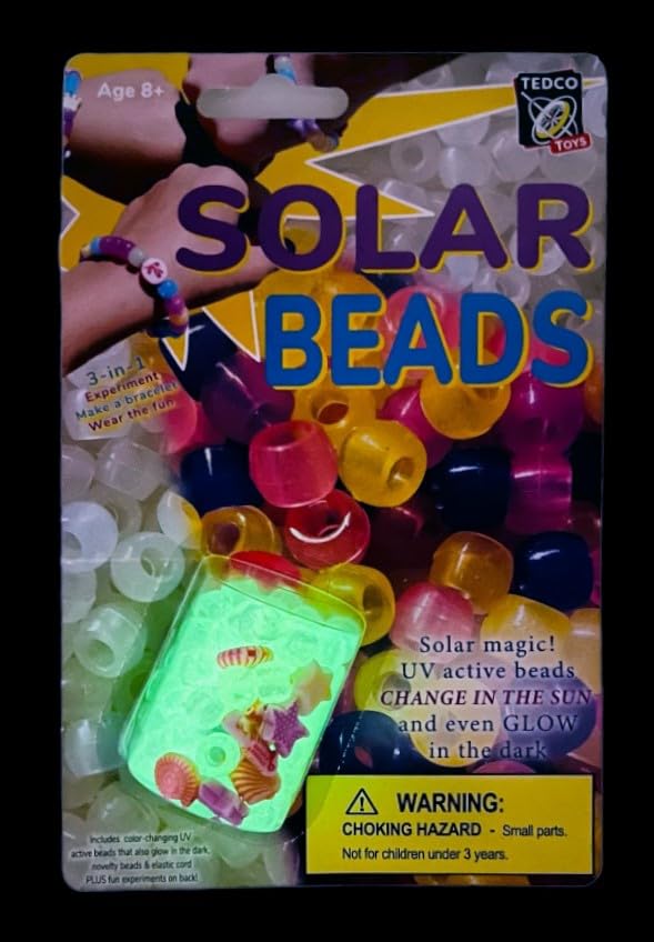 Tedcotoys STEM Solar Bead Science Kit - DIY Bracelet Making Activity for Kids - Educational Solar Energy Experiment for Classroom & Outdoor Learning