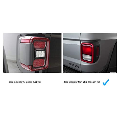 Tropical Palm Tree Tail Light Covers for Jeep Gladiator - Non-LED Replacement Covers - Beach & Summer Style Car Accessories for Off-Road Adventures & Tropical Themed Vehicles