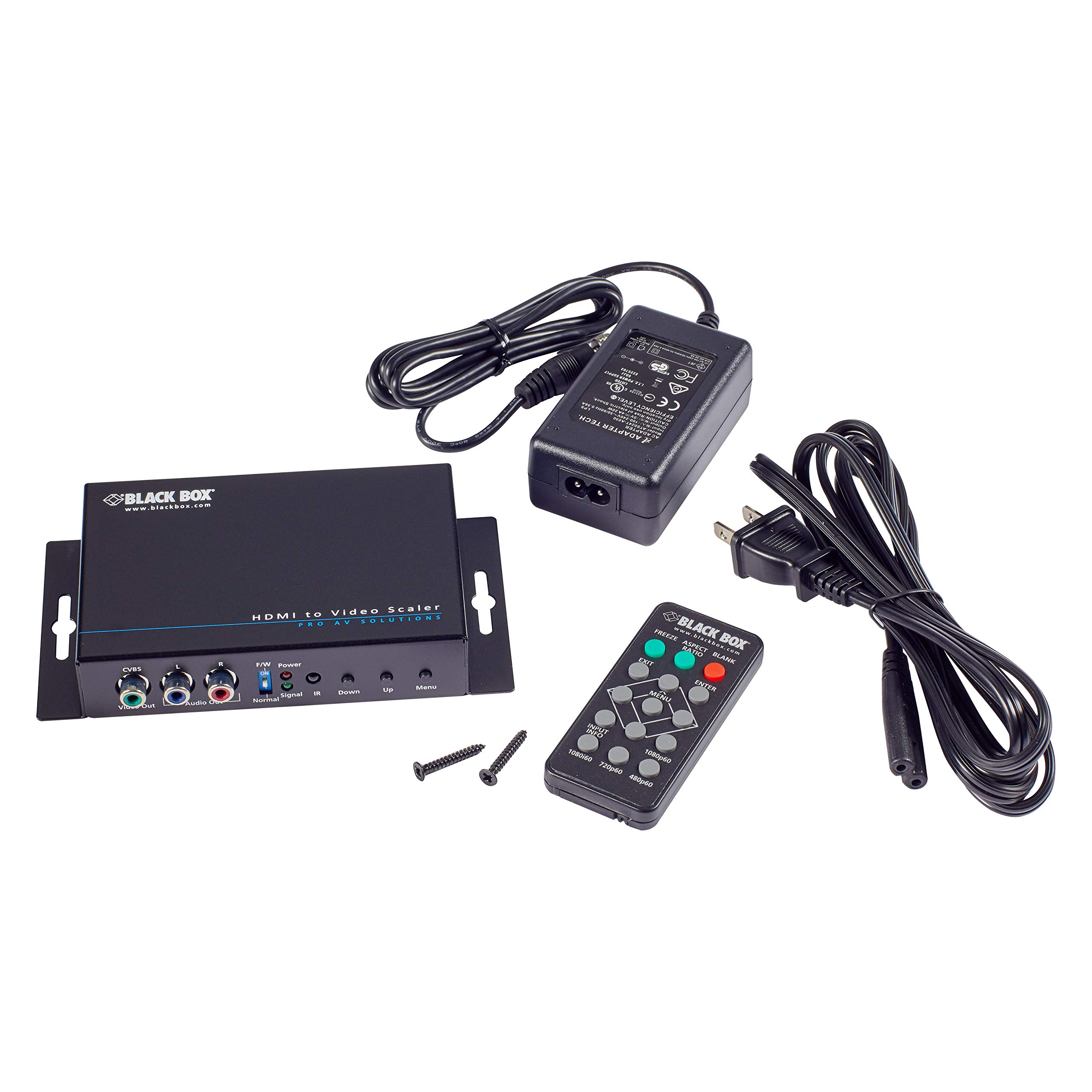 HDMI to Analog Video Converter - Black Box Scaler for CRT TVs, VCRs & Retro Gaming | Upscale 480p/720p/1080p to 1080p | Ideal for Home Theater, Arcade Machines & Legacy AV Systems