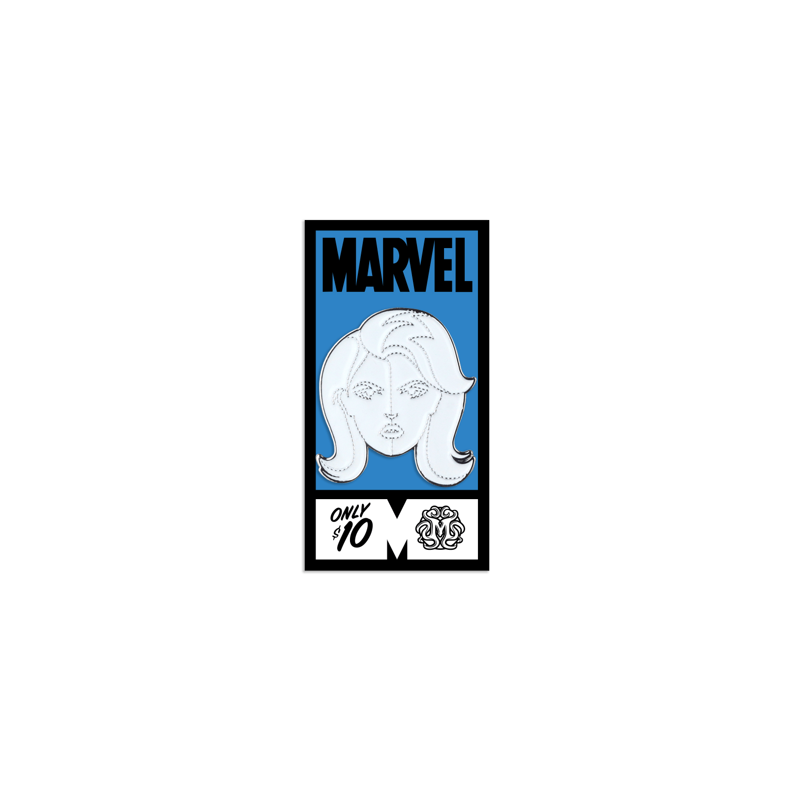Invisible Woman Enamel Pin - Marvel Superhero Badge for Backpacks, Jackets & Collectors | Perfect for Cosplay, Gifts & Comic Book Fans