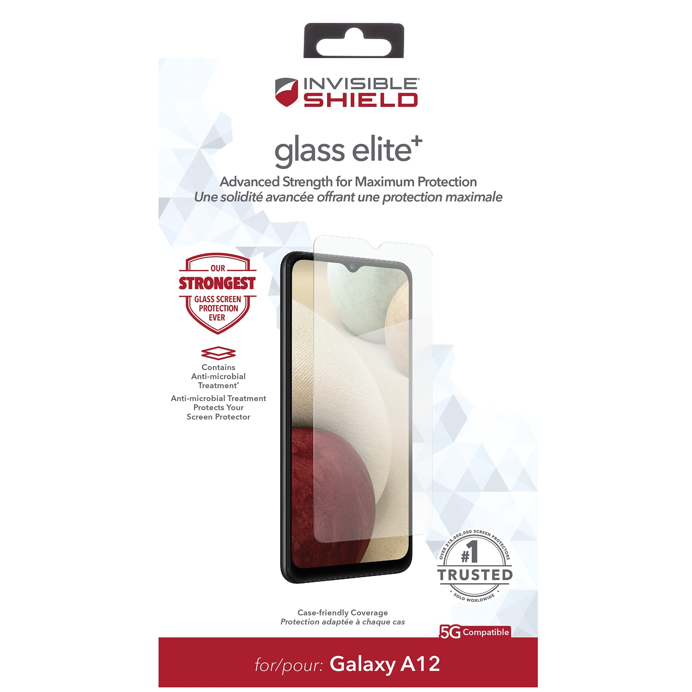ZAGG Glass Elite Plus Screen Protector for Galaxy A21 - Impact Protection for Everyday Use