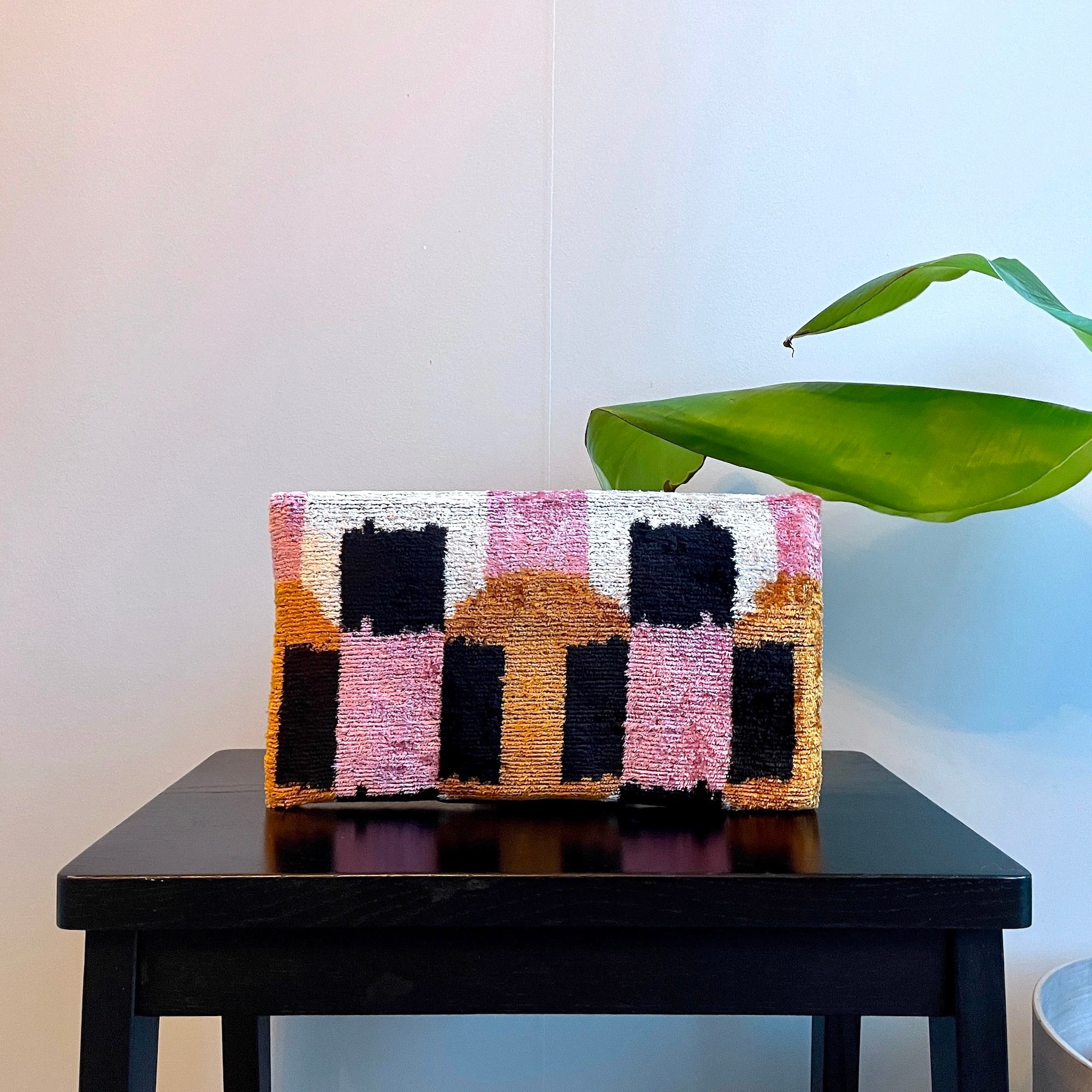 Stylish Ikat Print Clutch Bag for Women - Catania Collection - Perfect for Evening Parties, Weddings & Special Occasions